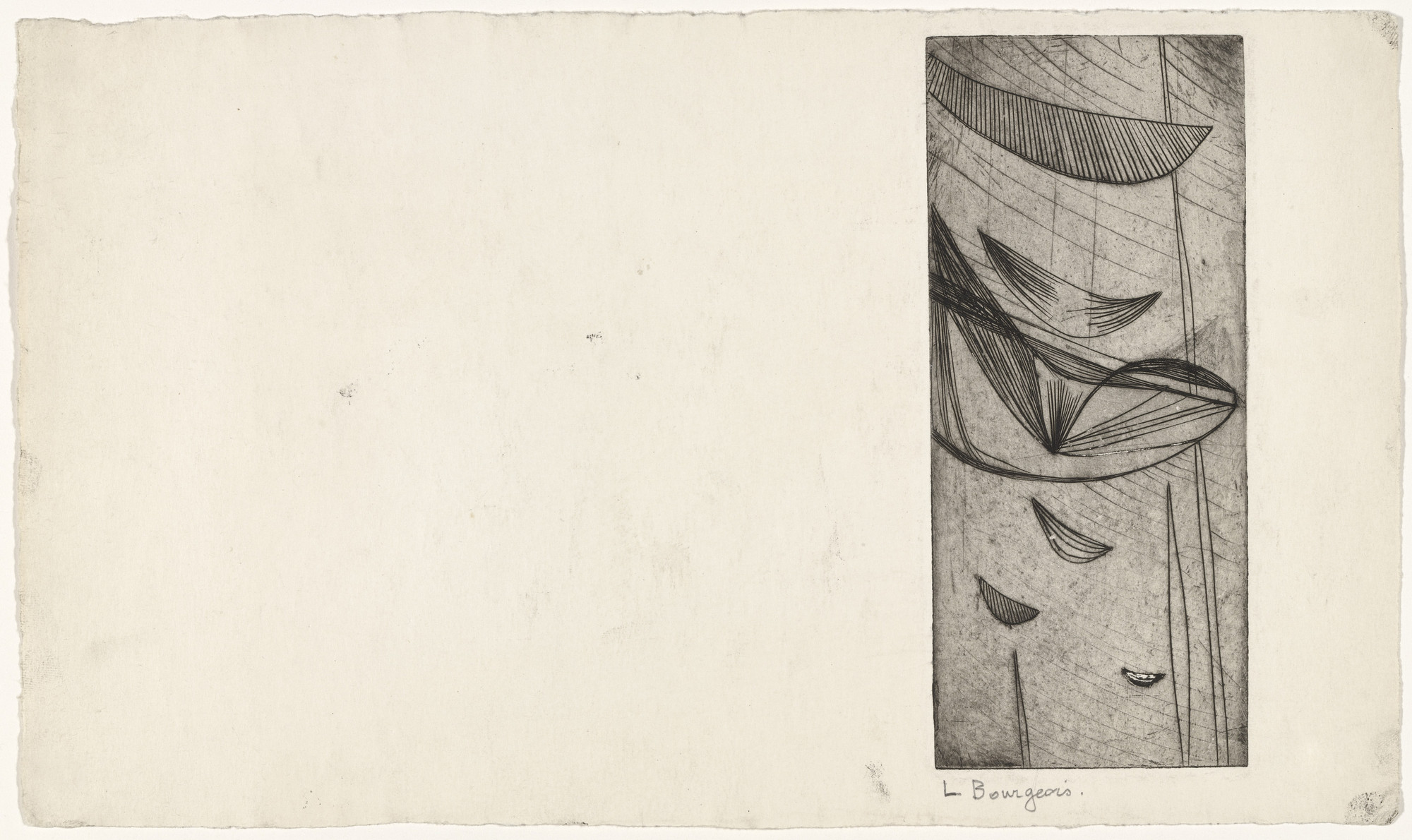 Louise Bourgeois. Papiers Dans le Vent, state IV of V
