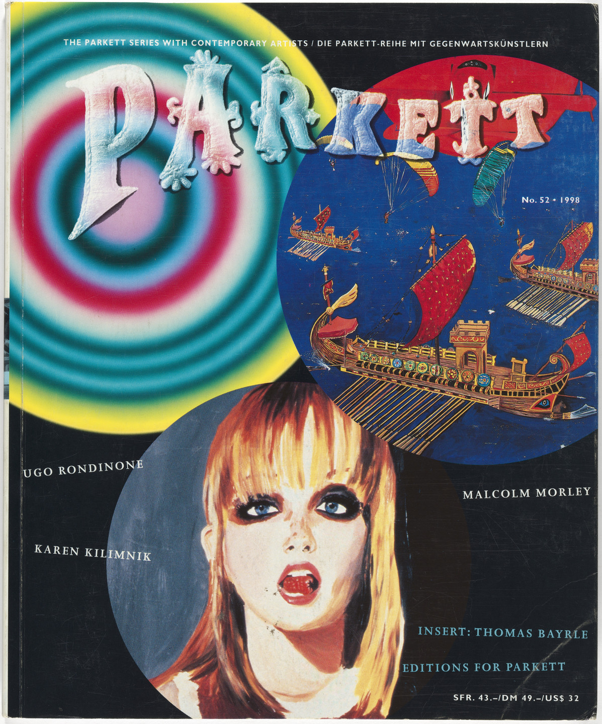 Thomas Bayrle, Sylvie Fleury, Karen Kilimnik, Malcolm Morley, Ugo Rondinone, Various Artists. Parkett no. 52. 1998