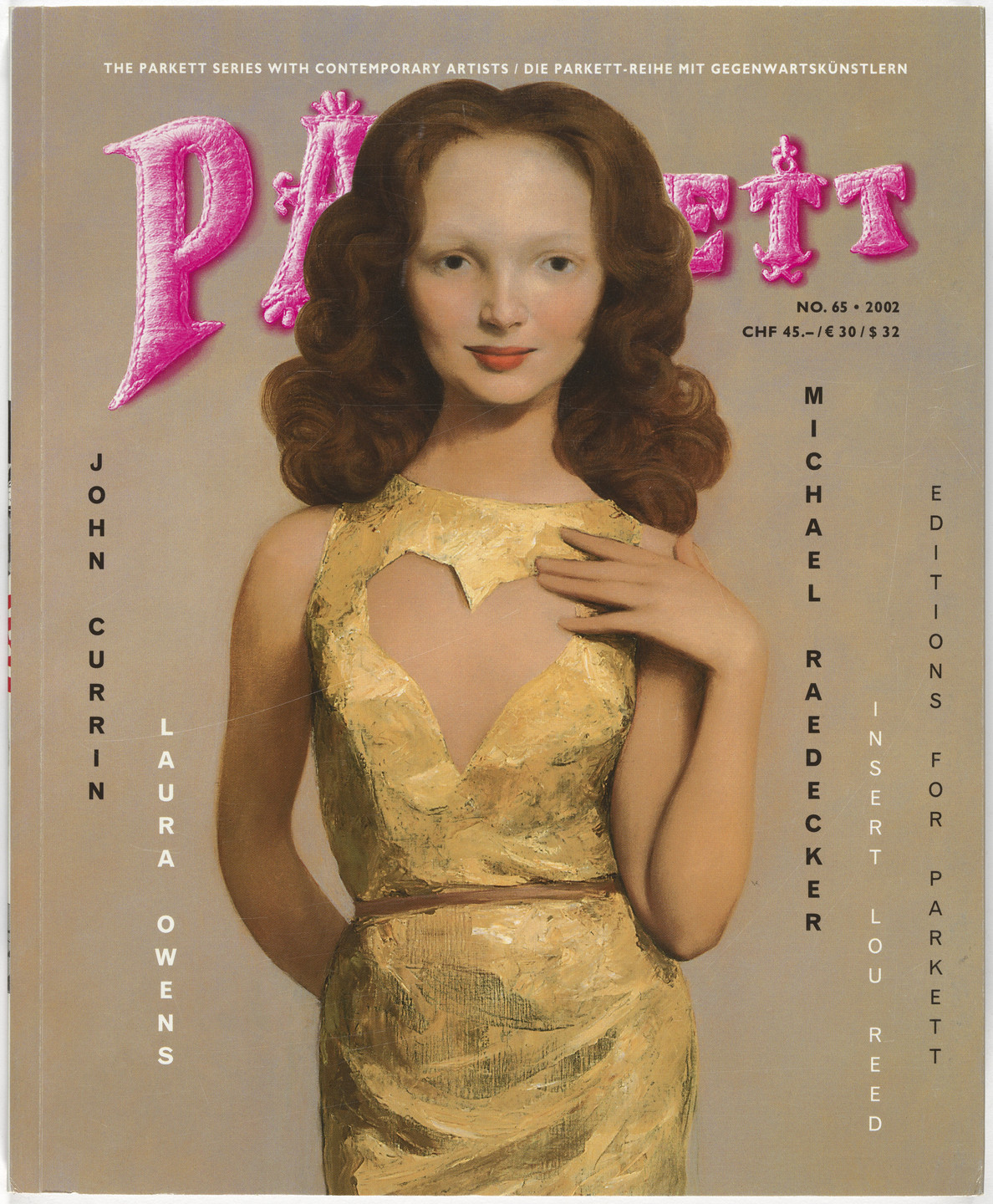 John Currin, Nic Hess, Laura Owens, Michael Raedecker, Lou Reed, Various Artists. Parkett no. 65. 2002
