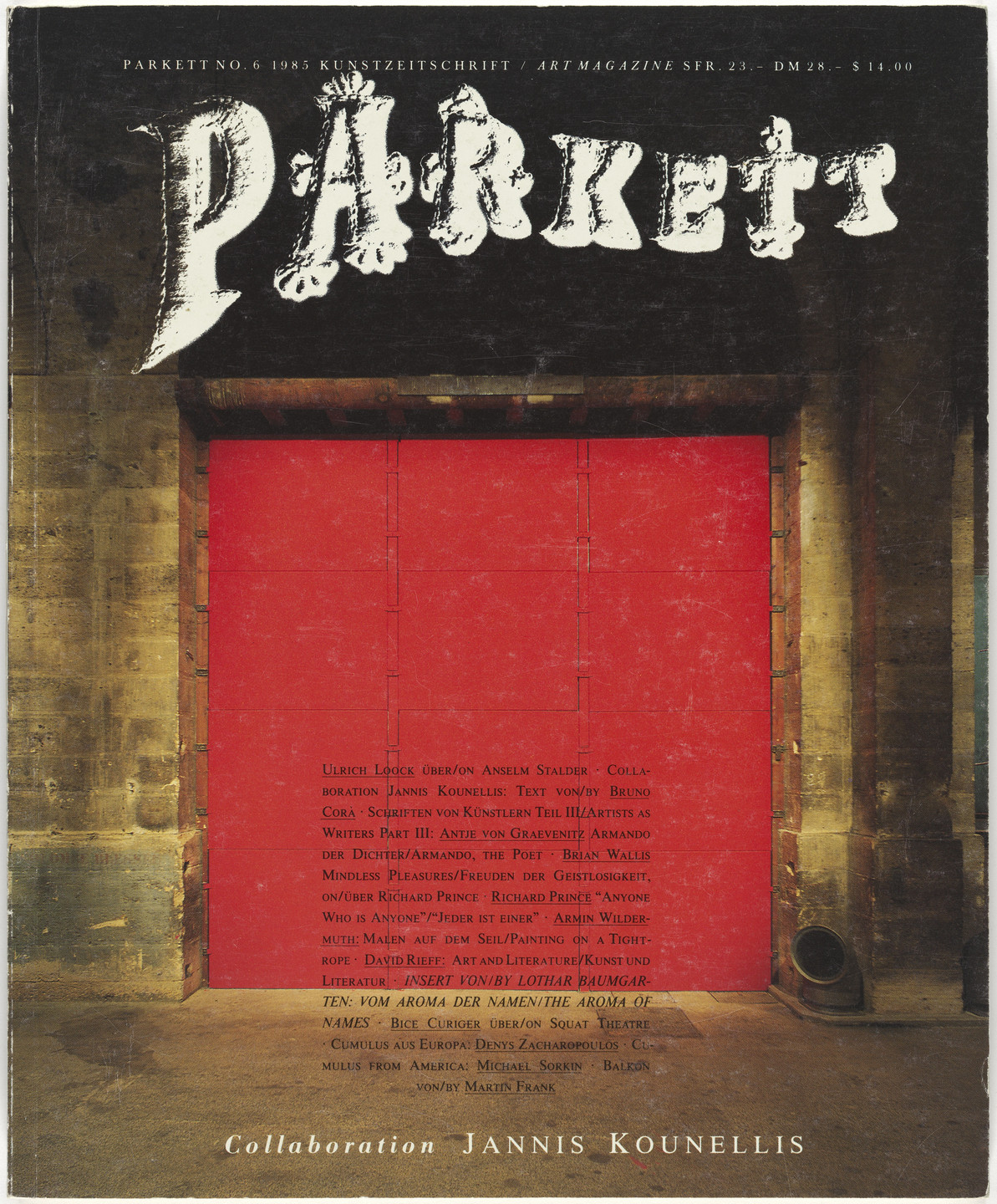 Lothar Baumgarten, Jannis Kounellis, Various Artists. Parkett no. 6. 1985