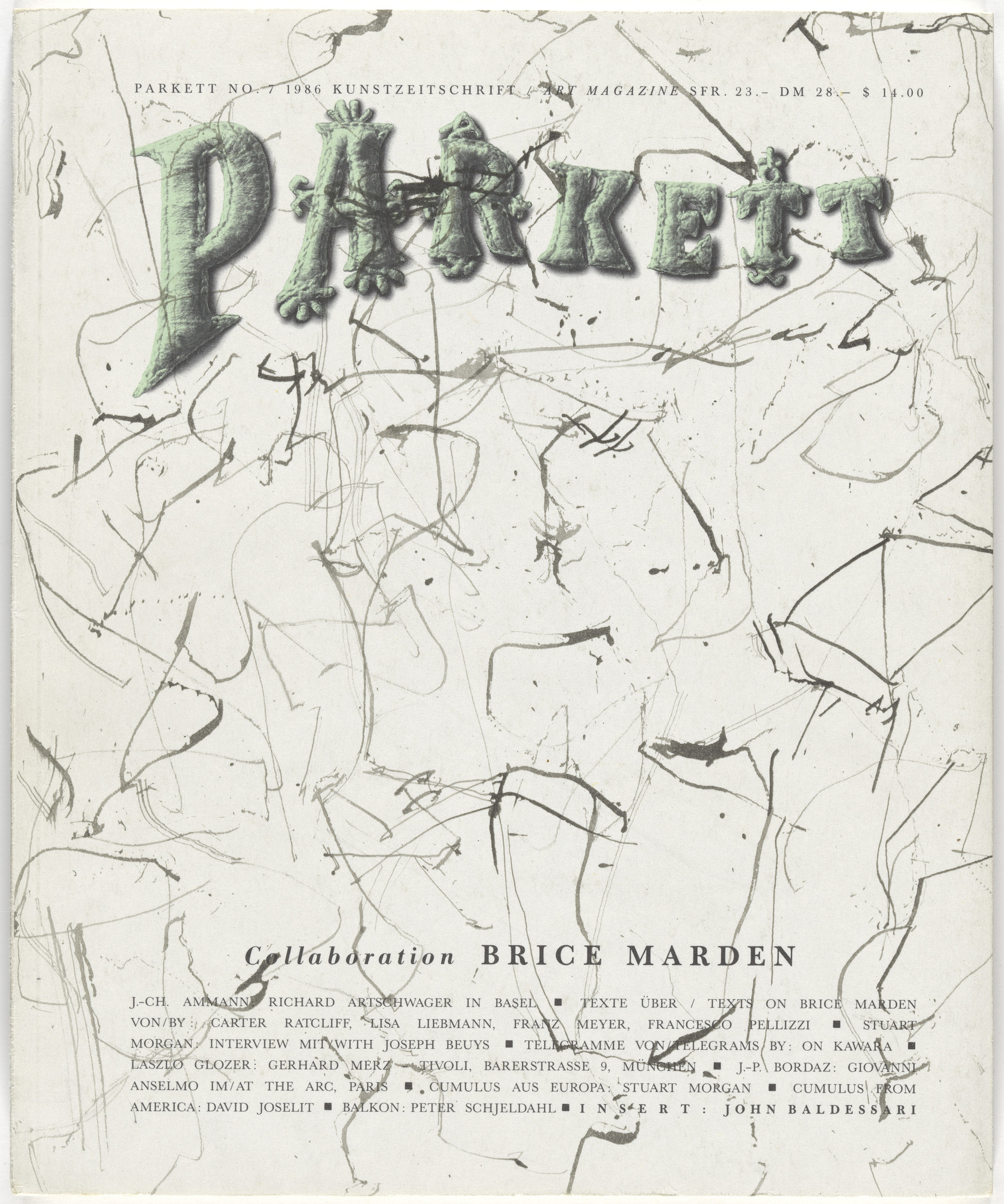 Brice Marden, John Baldessari, Various Artists. Parkett no. 7