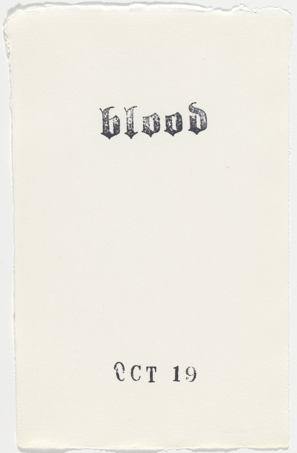 Kiki Smith. Untitled (Book of Hours). 1986–2003