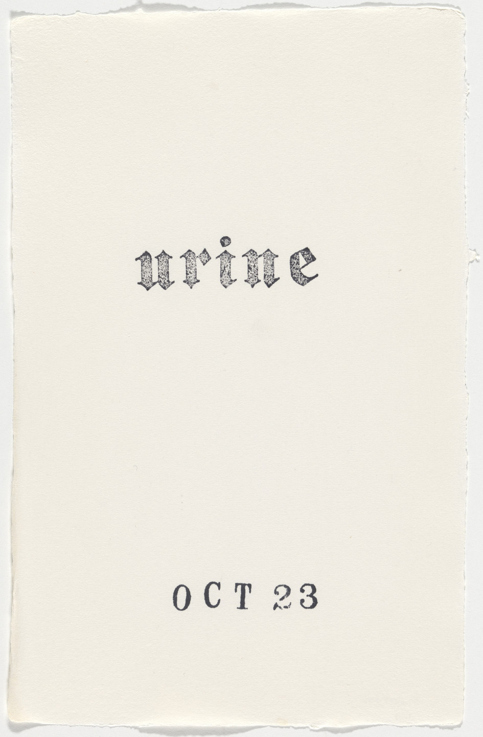 Kiki Smith. Untitled (Book of Hours). 1986–2003