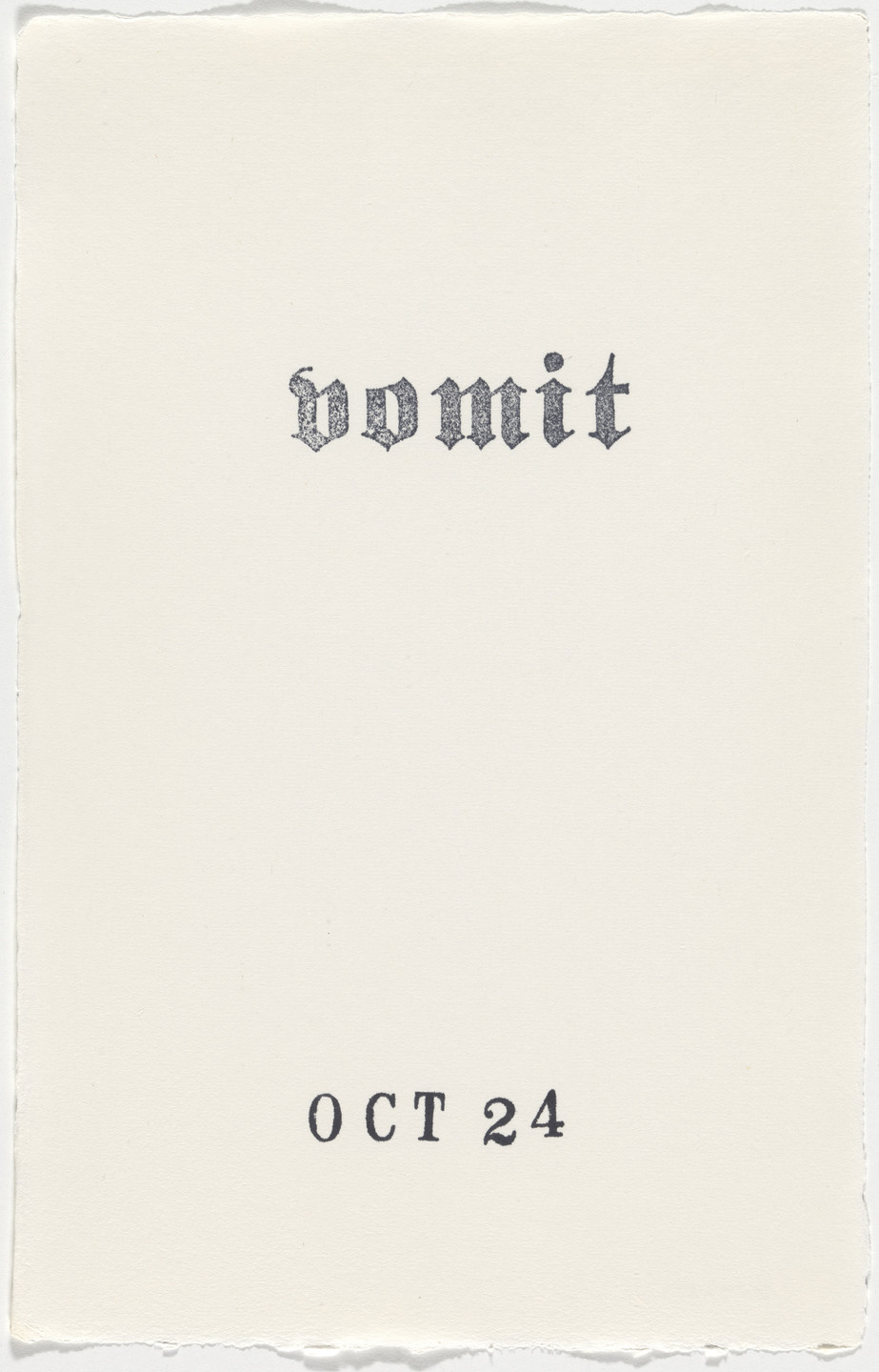 Kiki Smith. Untitled (Book of Hours). 1986–2003