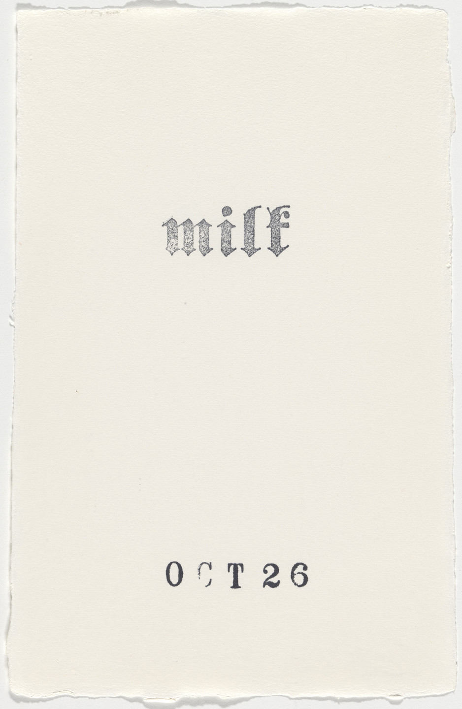 Kiki Smith. Untitled (Book of Hours). 1986–2003