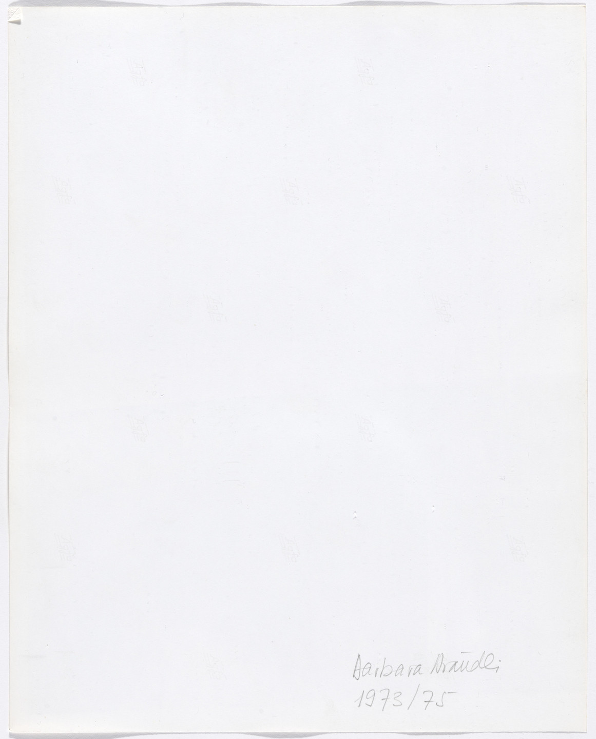 Barbara Brändli. Untitled from the series Sistema nervioso (Nervous System). 1974–75