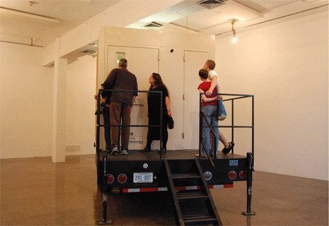 Regina José Galindo. America's Family Prison. 2008