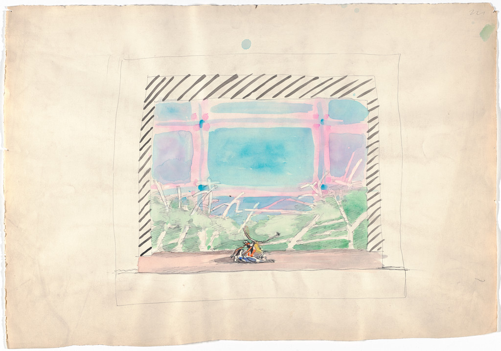 Ballet School. Designs for scenery