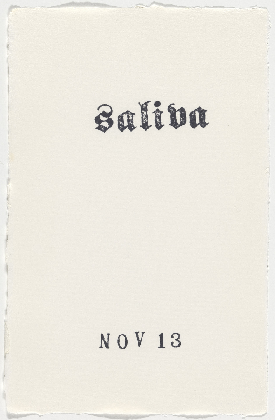 Kiki Smith. Untitled (Book of Hours). 1986–2003