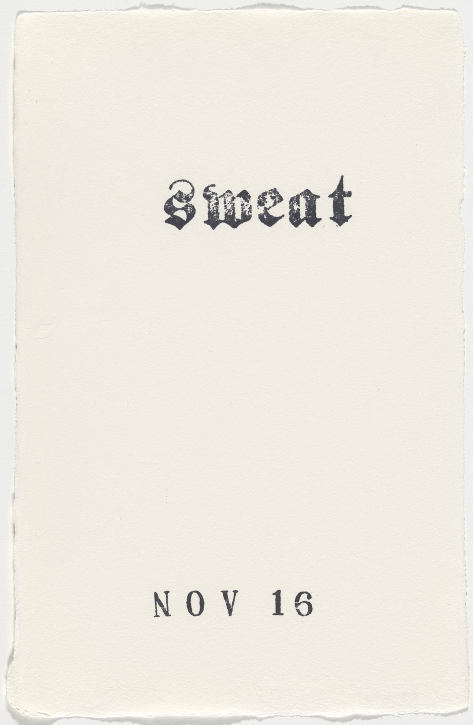 Kiki Smith. Untitled (Book of Hours). 1986–2003