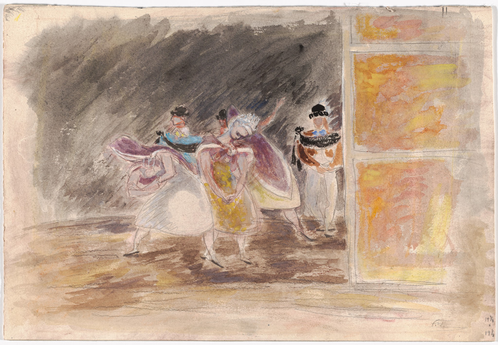 Men and Women (2nd Part). Design for the ballet Transcendence