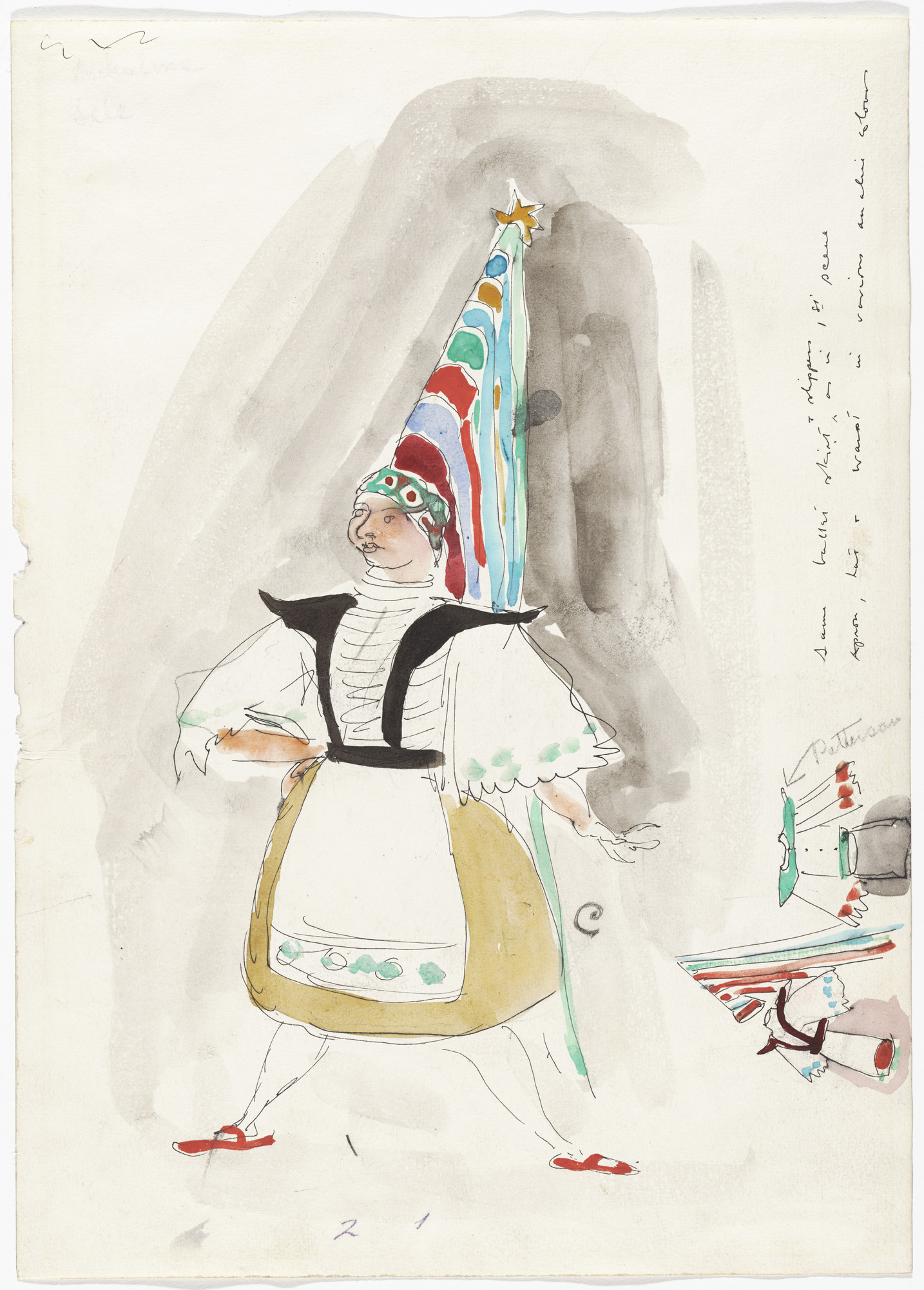 Franklin Chenault Watkins. Women ( 2nd Part ). Costume design for the ballet Transcendence