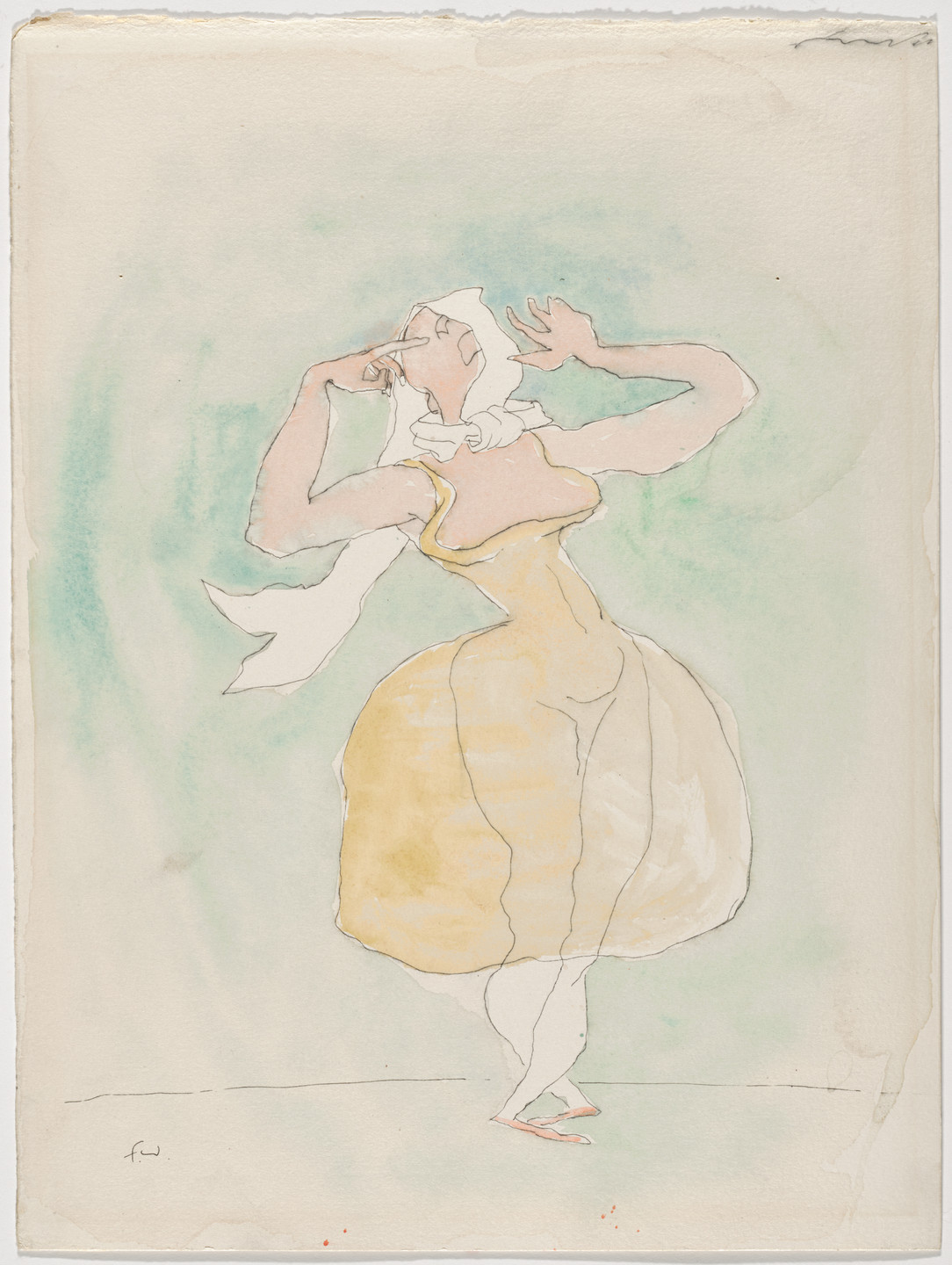 Franklin Chenault Watkins. Blind-Man&#39;s Buff (The Blind Girls). Costume design for the ballet Transcendence. (1934)