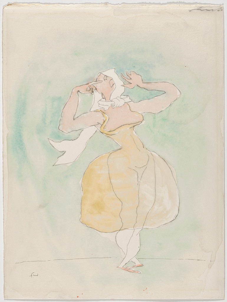 Blind-Man's Buff (The Blind Girls). Costume design for the ballet Transcendence