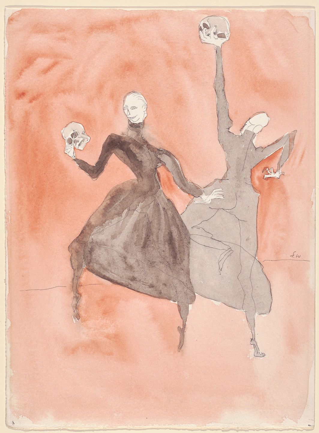 Franklin Chenault Watkins. The Witches (Sylphides). Costume designs for the ballet Transcendence. 1934
