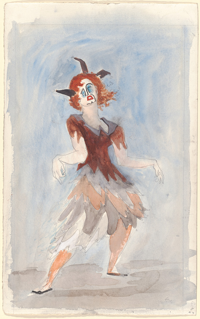 The Possessed Girl (Costume for the Mad Girl). Costume design for the ballet Transcendence