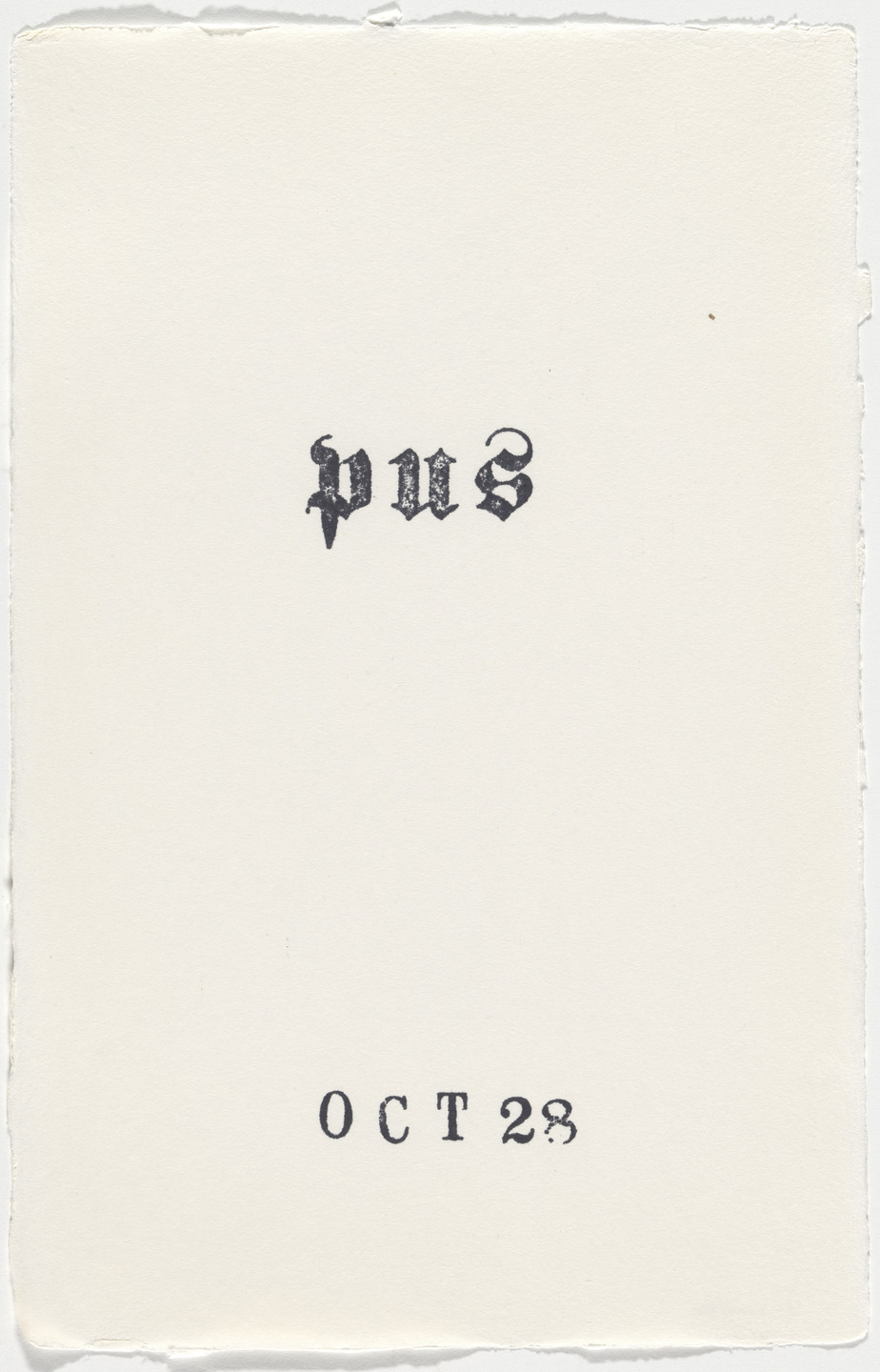 Kiki Smith. Untitled (Book of Hours). 1986–2003