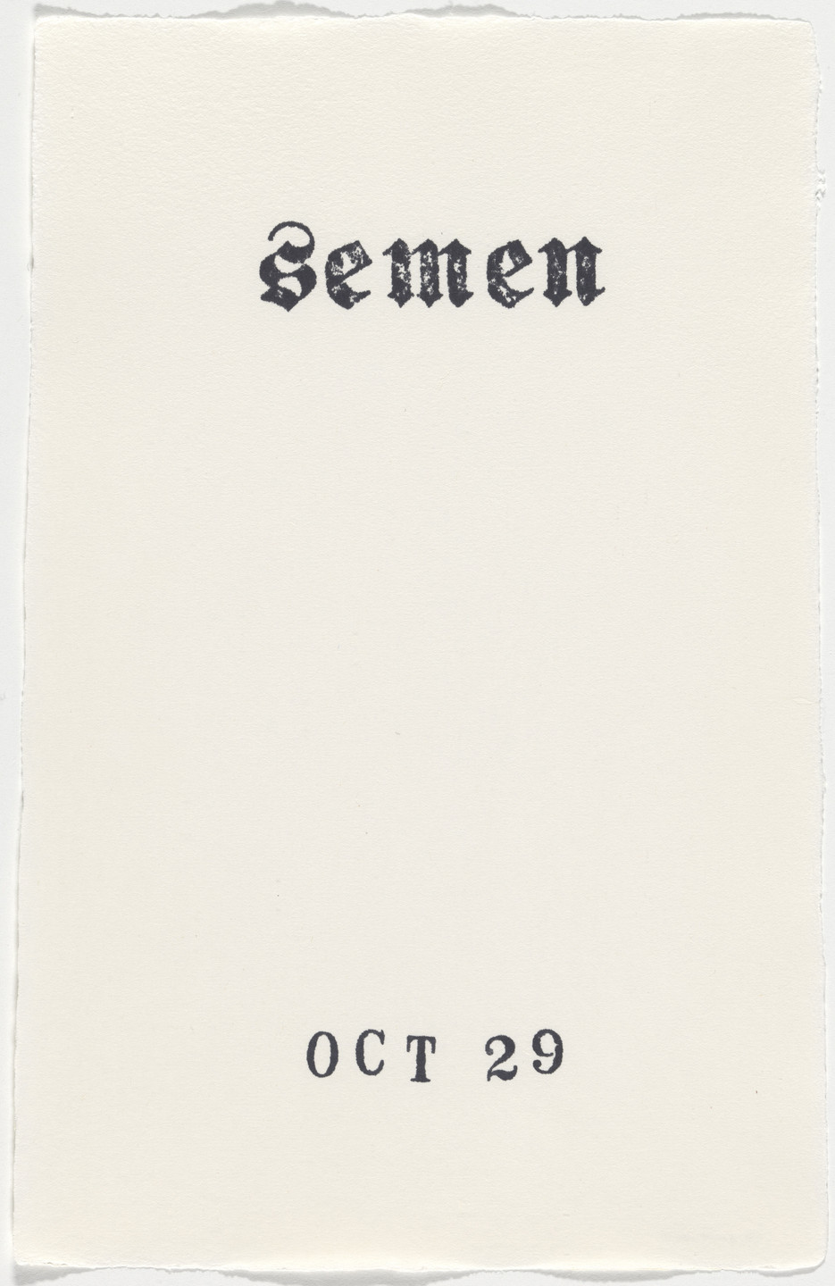 Kiki Smith. Untitled (Book of Hours). 1986–2003