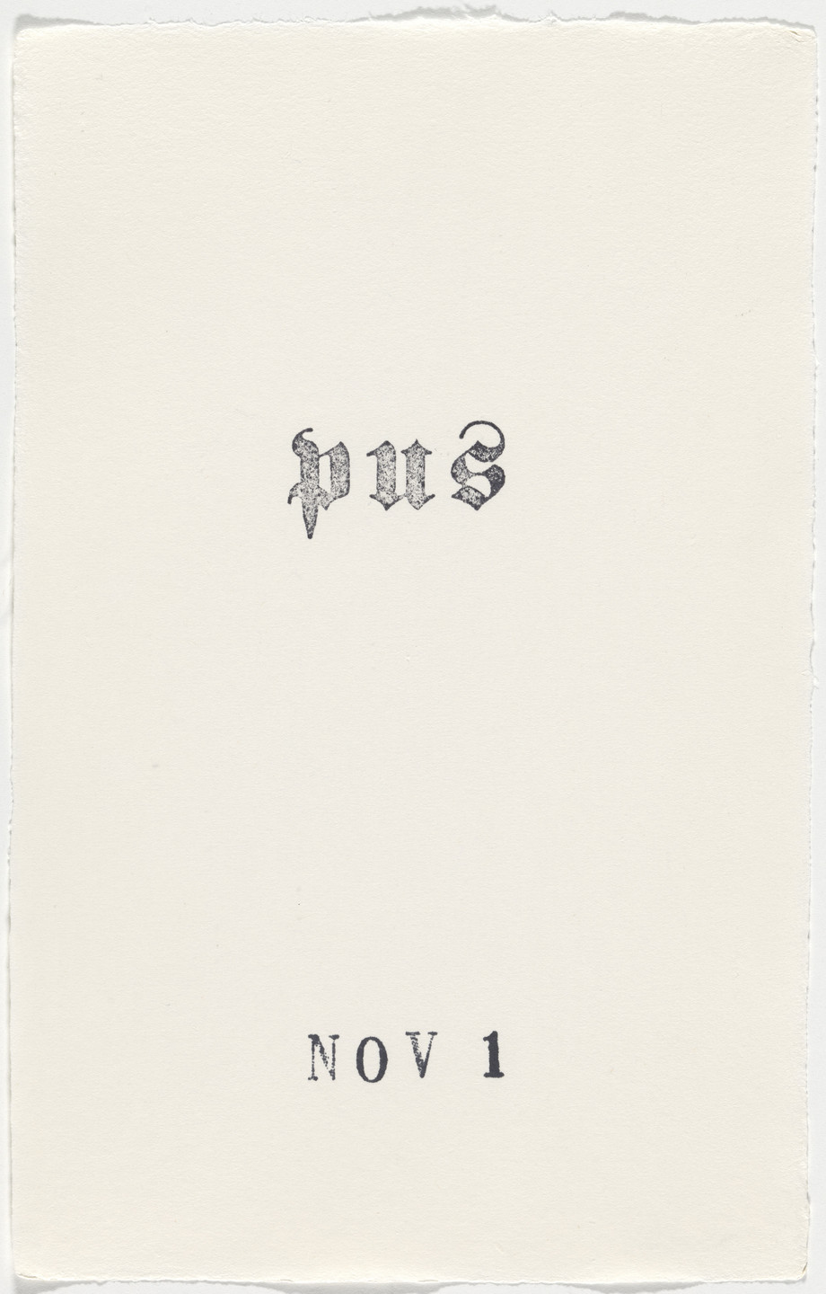 Kiki Smith. Untitled (Book of Hours). 1986–2003