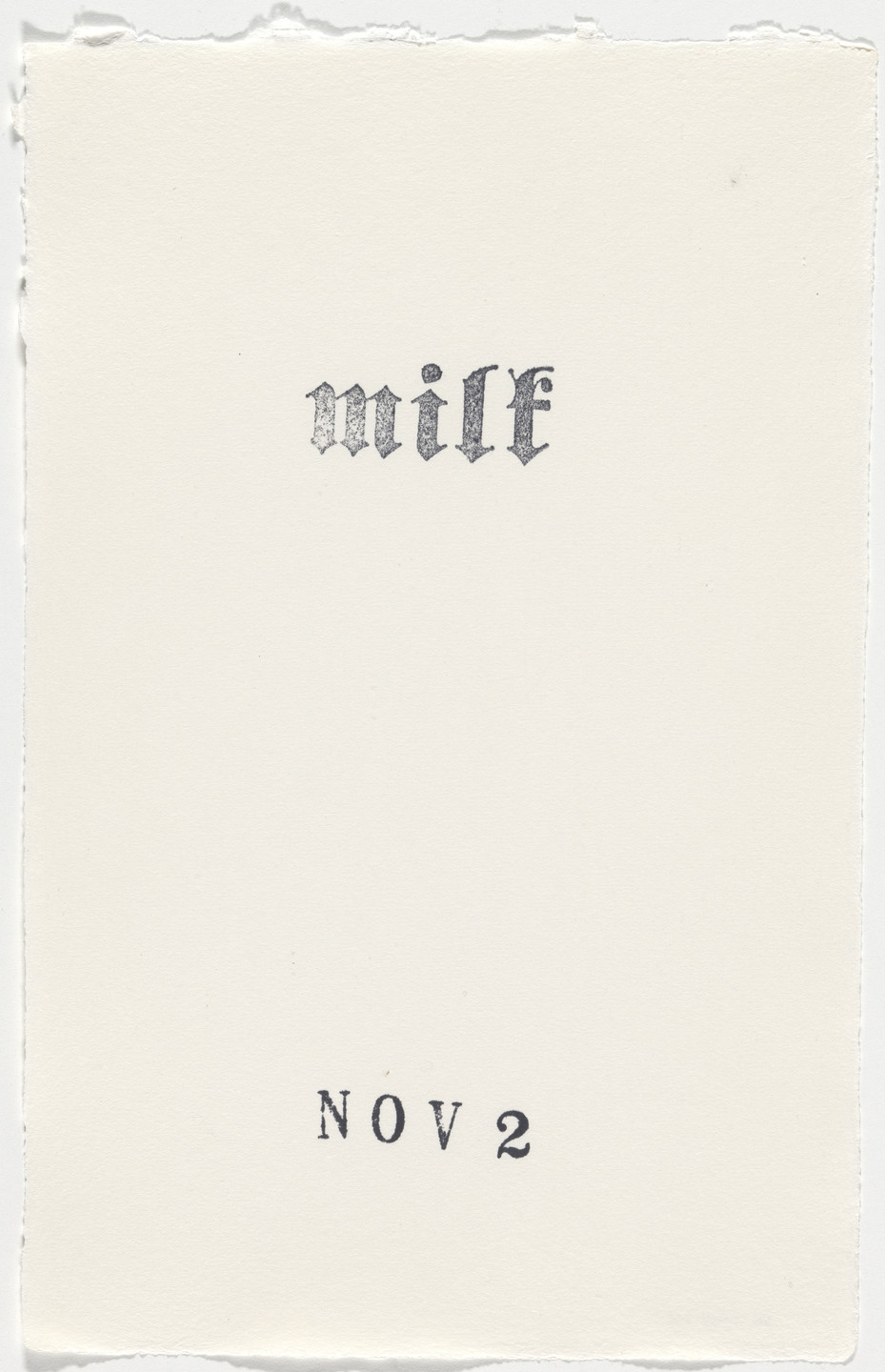 Kiki Smith. Untitled (Book of Hours). 1986–2003