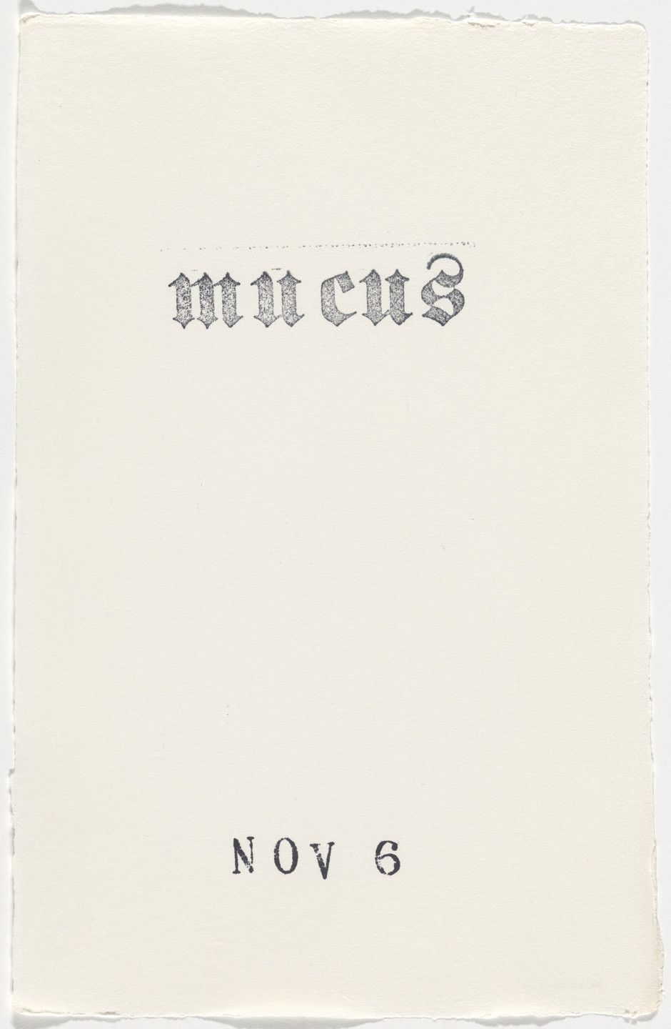 Kiki Smith. Untitled (Book of Hours). 1986–2003