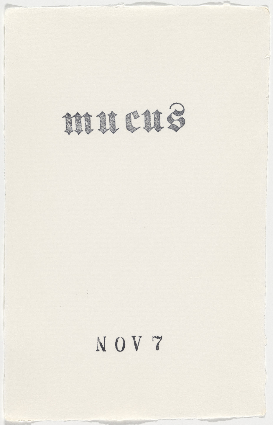 Kiki Smith. Untitled (Book of Hours). 1986–2003