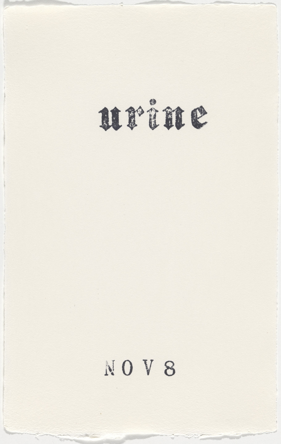 Kiki Smith. Untitled (Book of Hours). 1986–2003