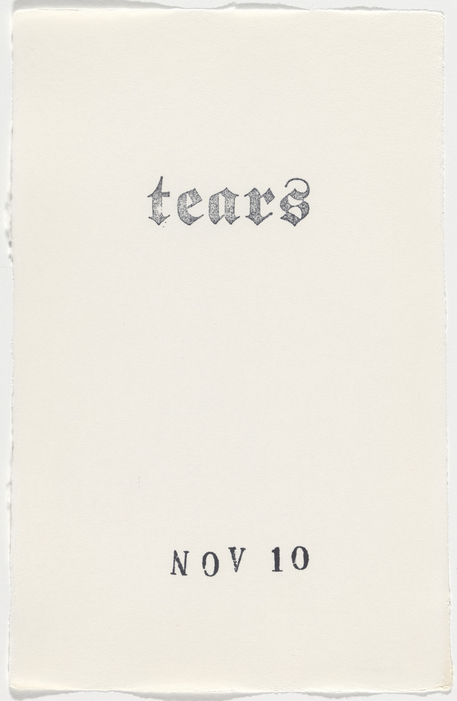 Kiki Smith. Untitled (Book of Hours). 1986–2003