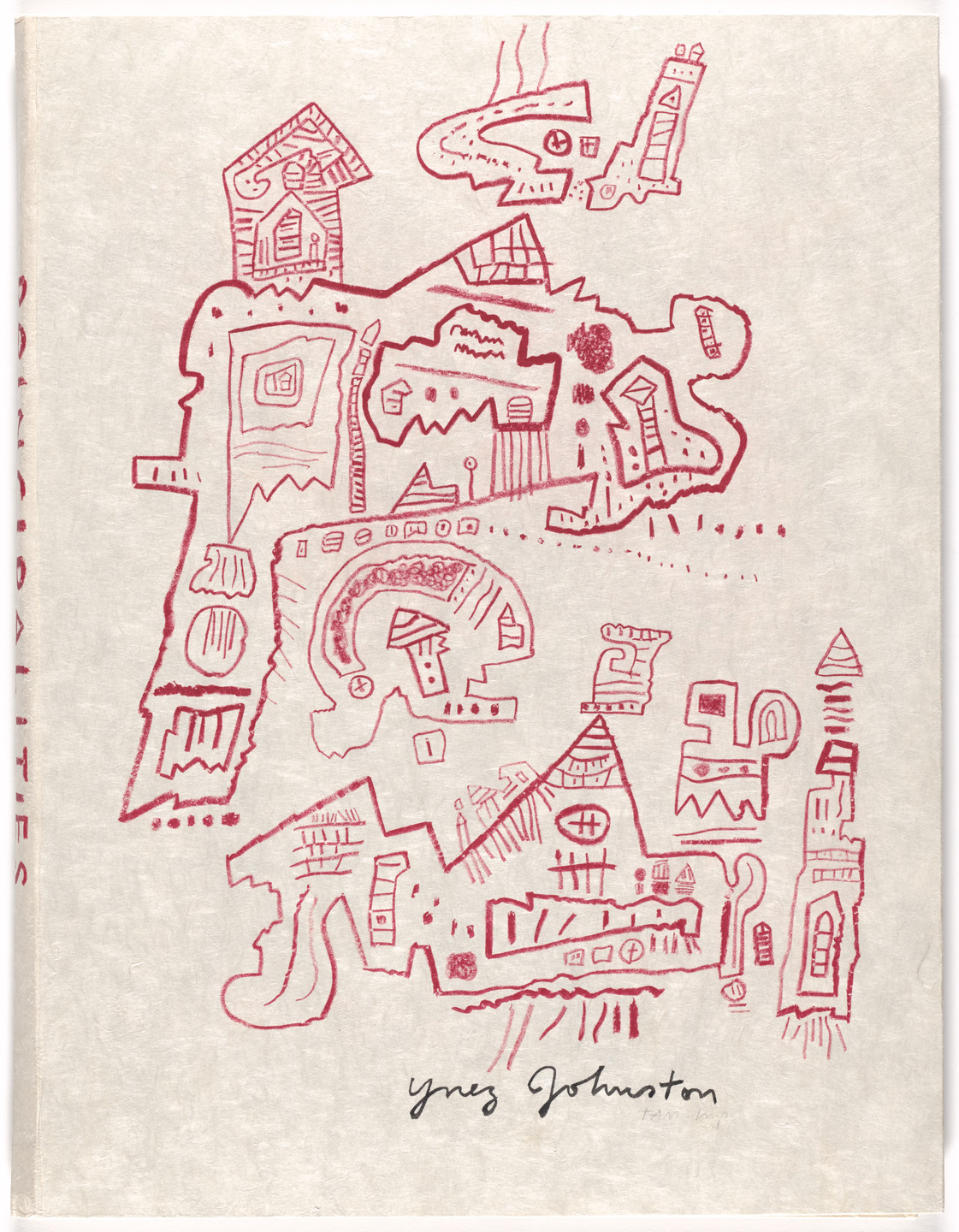 Ynez Johnston. Cover from Principalities. 1966