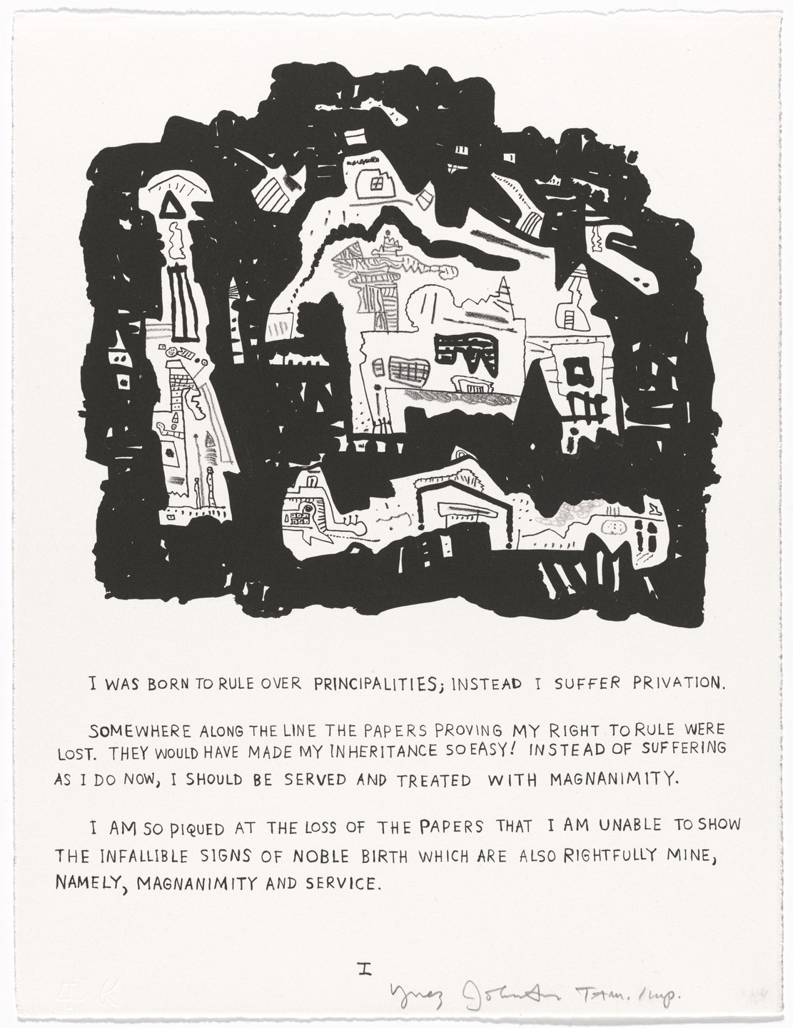 Ynez Johnston. I from Principalities. 1966