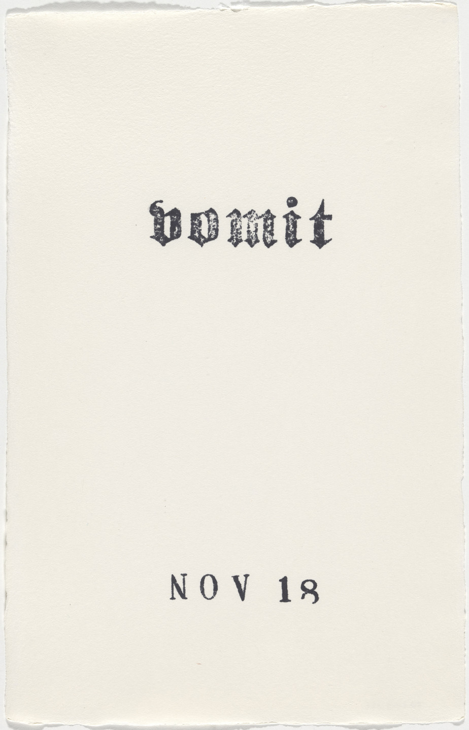 Kiki Smith. Untitled (Book of Hours). 1986–2003