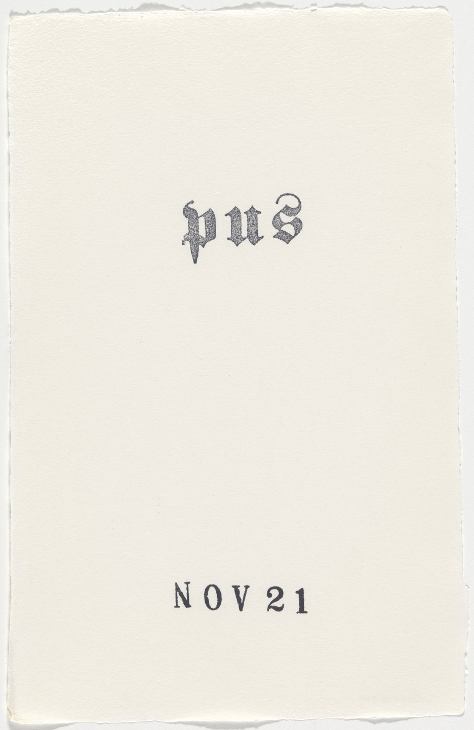 Kiki Smith. Untitled (Book of Hours). 1986–2003