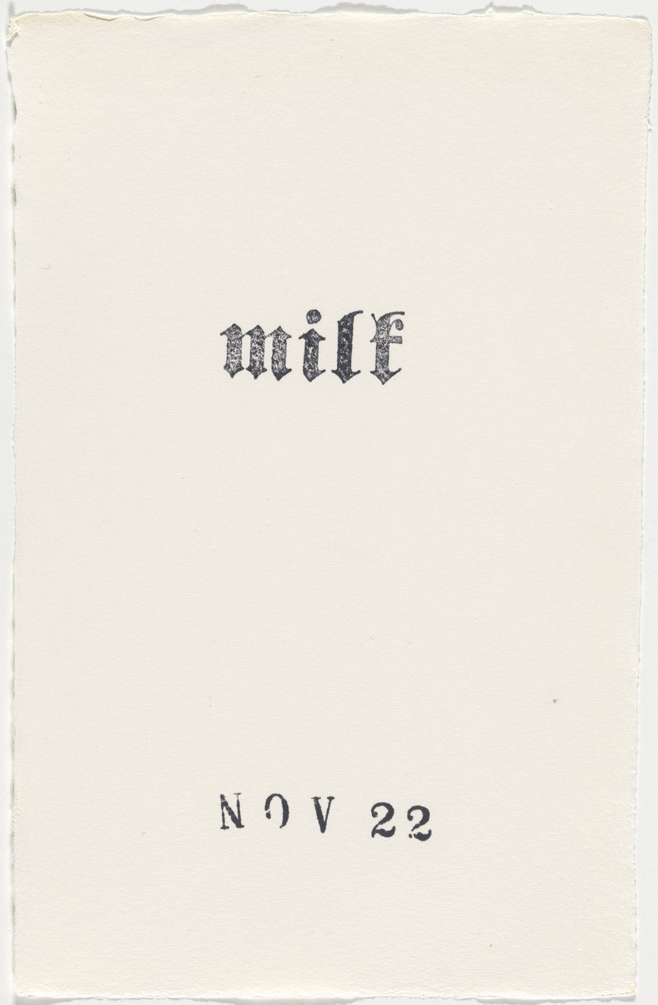 Kiki Smith. Untitled (Book of Hours). 1986–2003