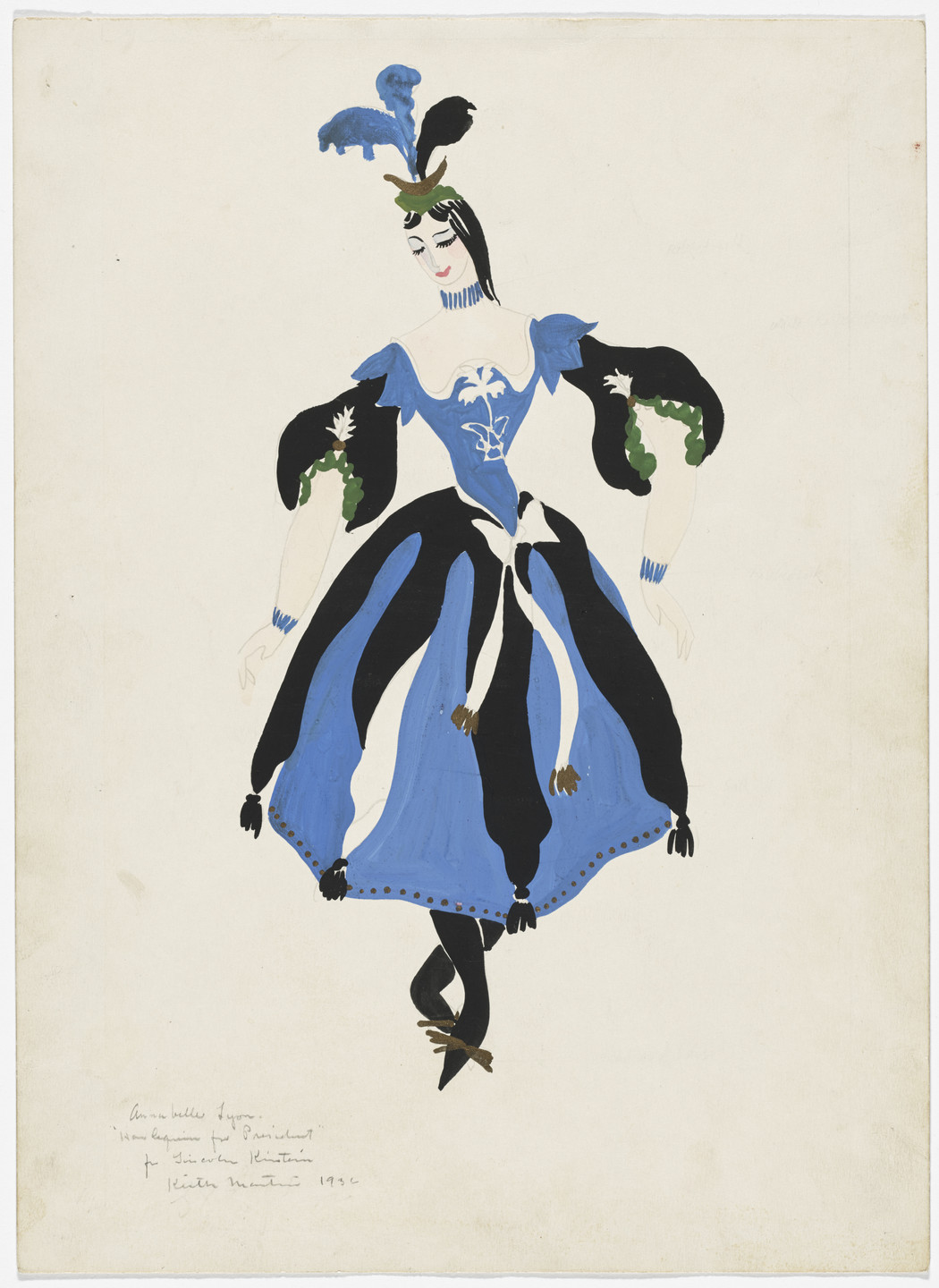 Keith Morrow Martin. Costume design for the ballet Harlequin for President. 1936