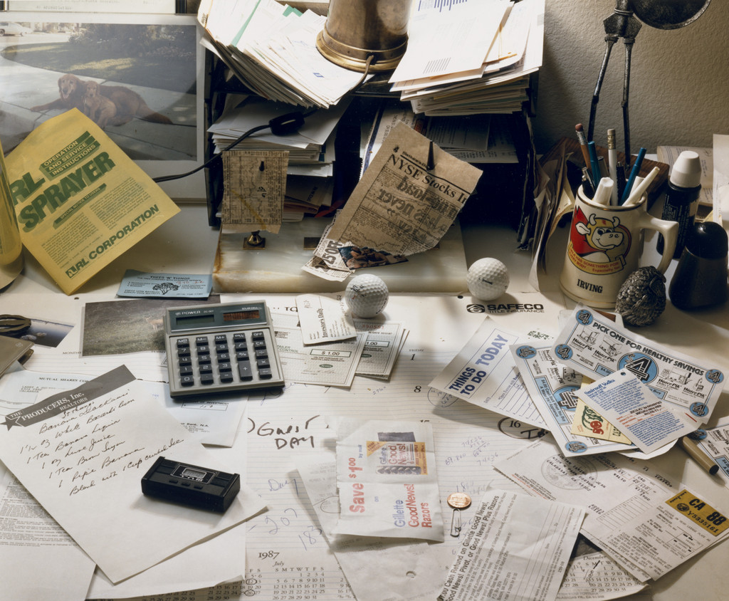 My Father's Desk, Larry Sultan, 1987