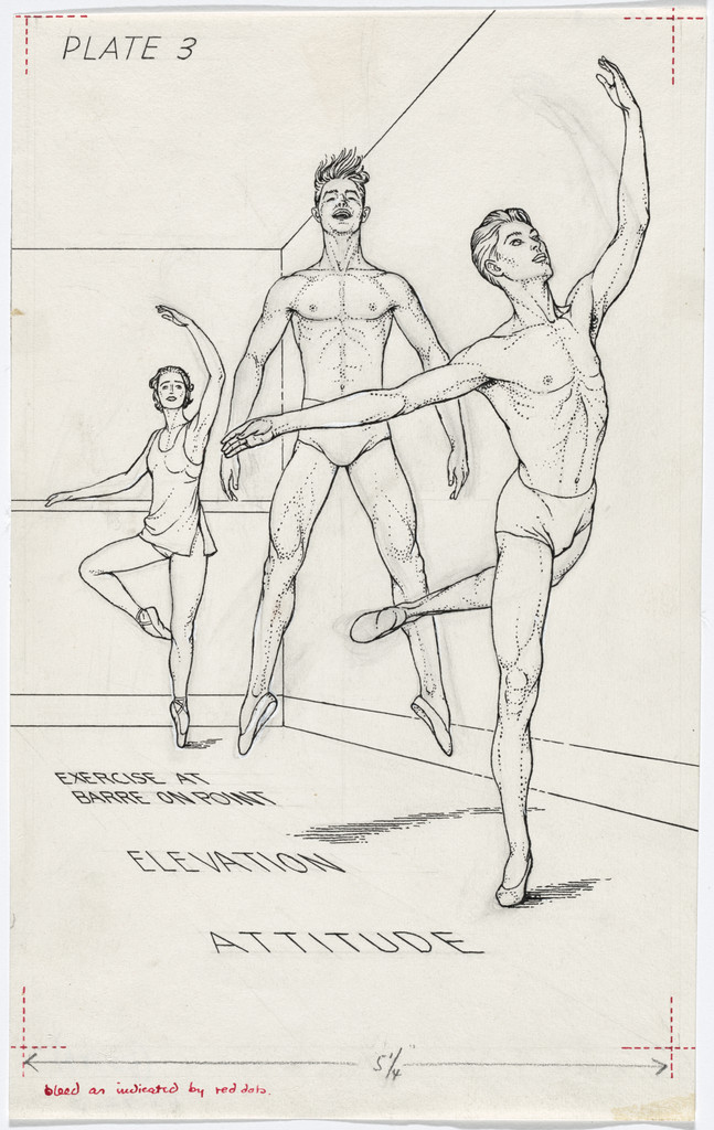 Plate 3 from Ballet Positions. Drawing for Ballet Alphabet: A Primer for Laymen