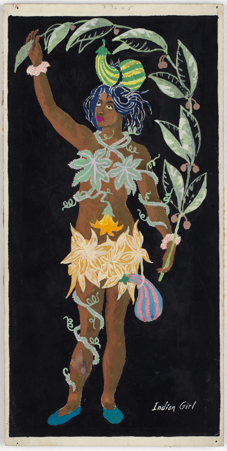 Karl Free. Indian Girl. Costume design for the ballet Pocahontas. c. 1936