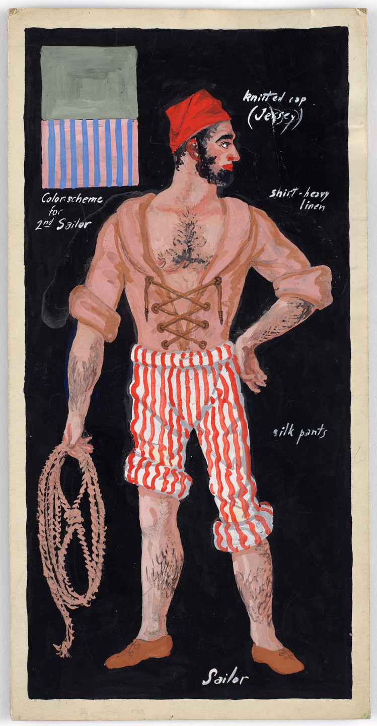 Karl Free. Sailor. Costume design for the ballet Pocahontas. c. 1936