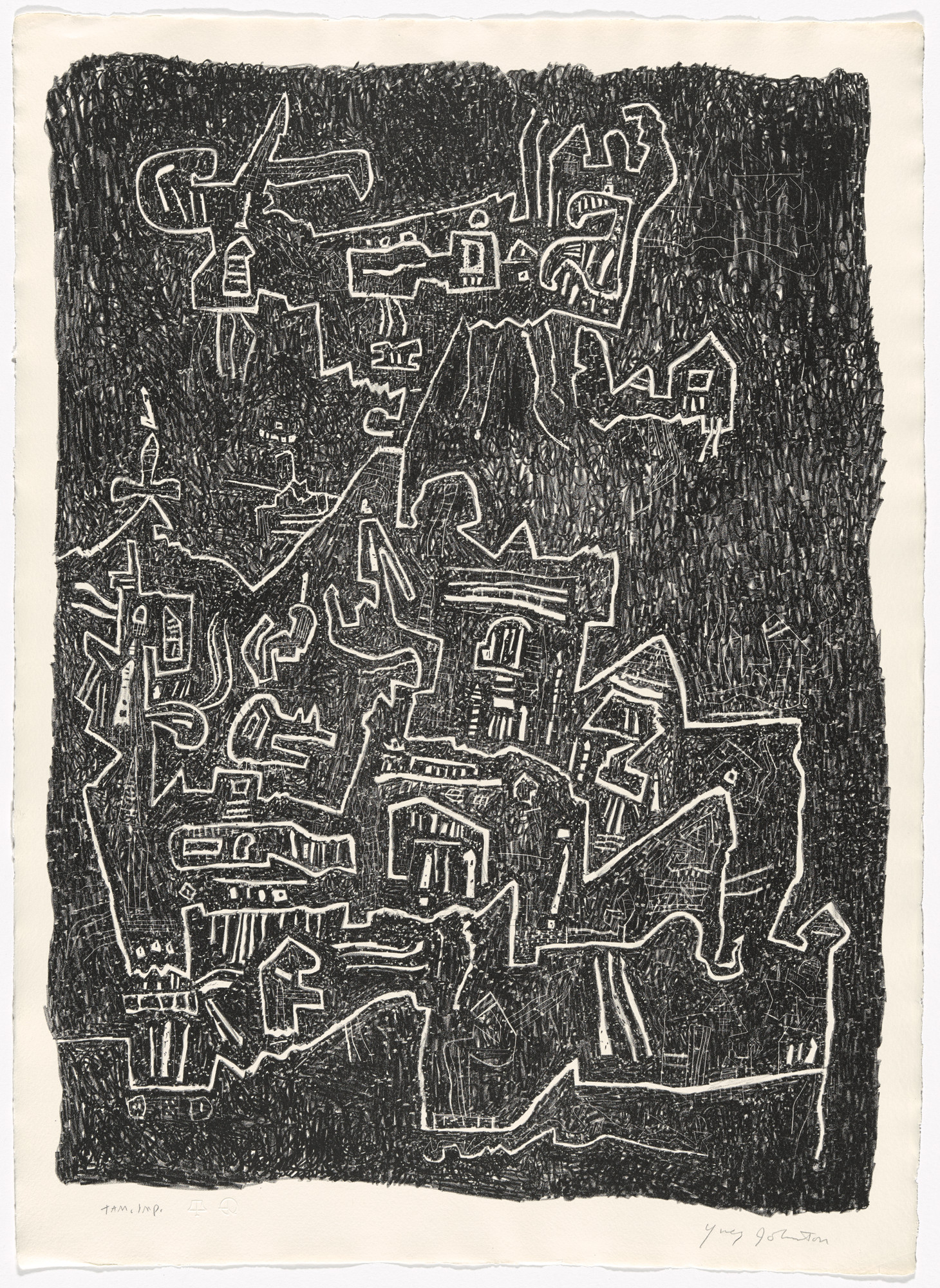 Ynez Johnston. Untitled (The Black Pagoda II) from The Black Pagoda