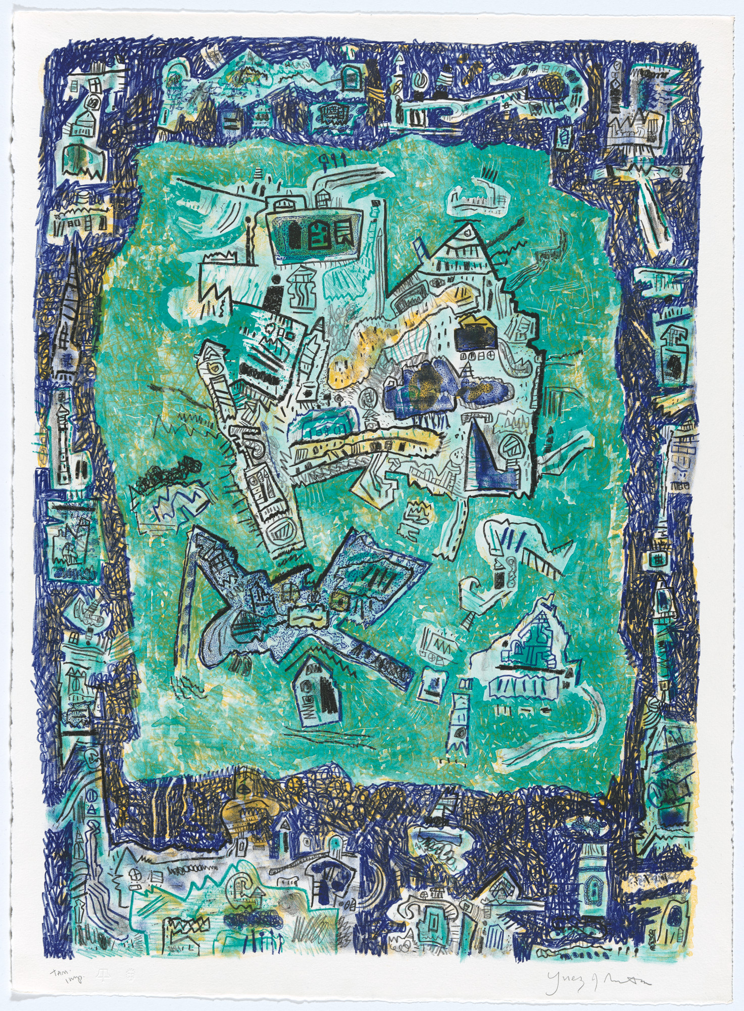 Ynez Johnston. Untitled (The Black Pagoda III) from The Black Pagoda