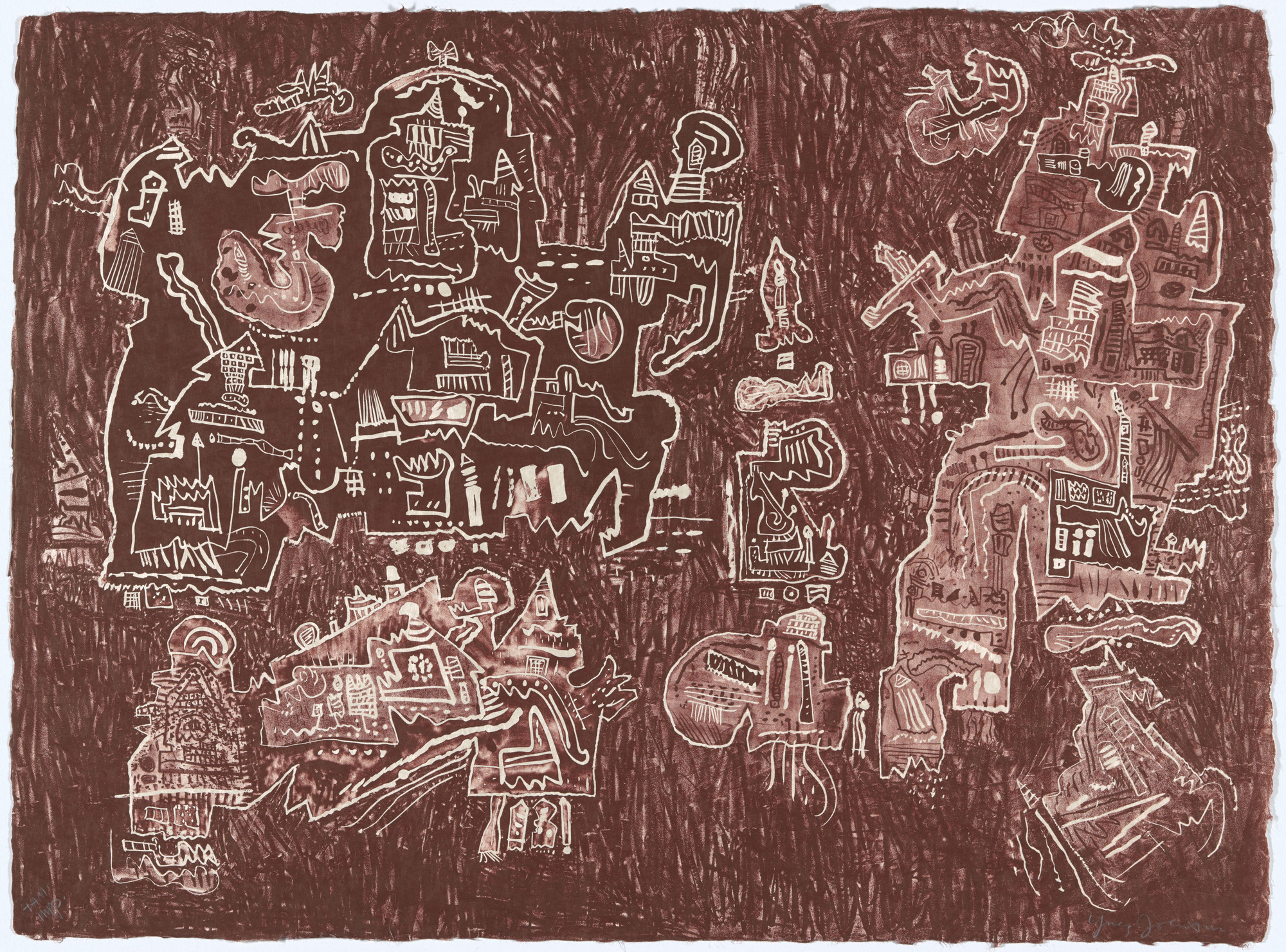Ynez Johnston. Untitled (The Black Pagoda V) from The Black Pagoda