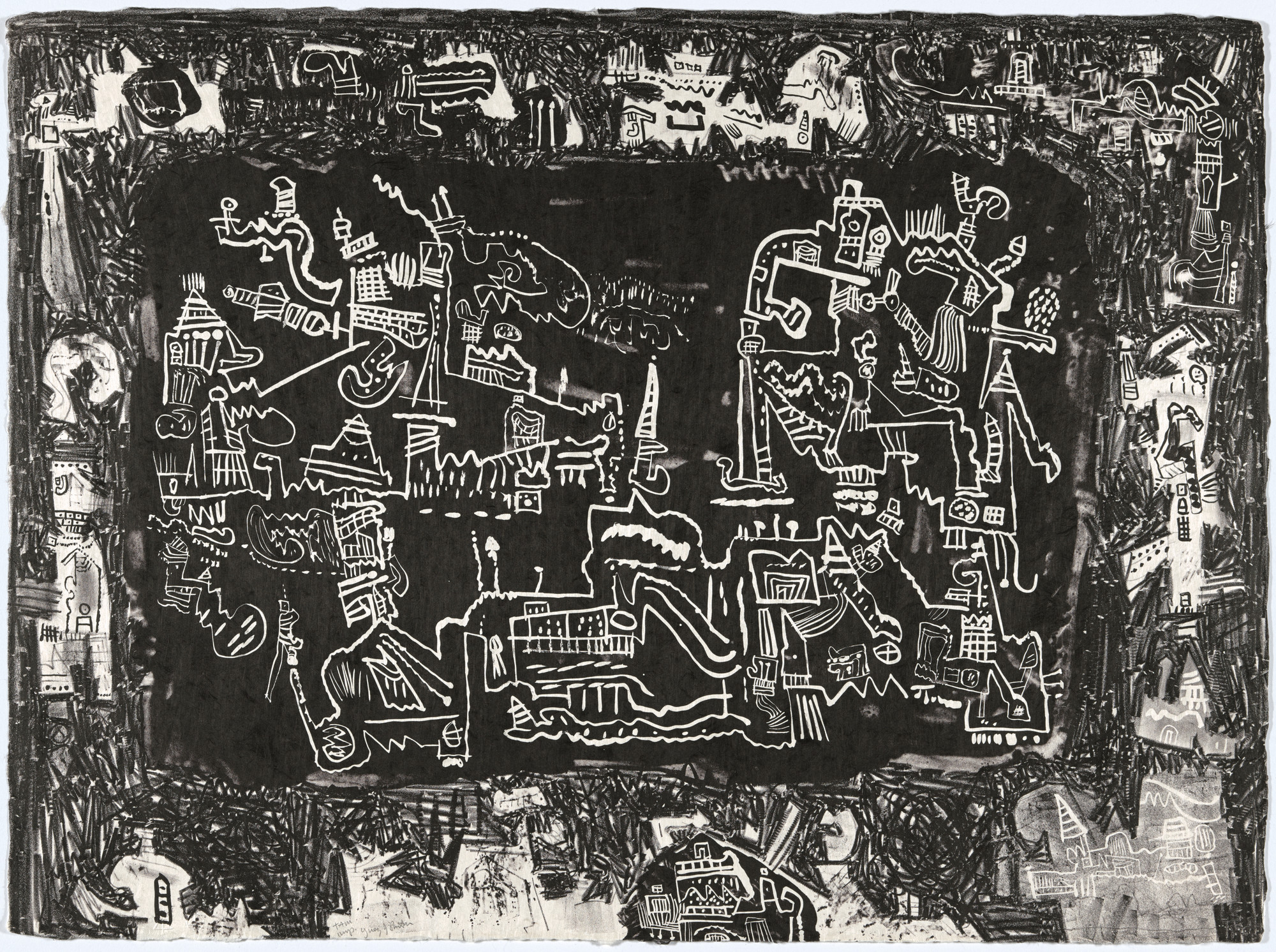 Ynez Johnston. Untitled (The Black Pagoda VII) from The Black Pagoda