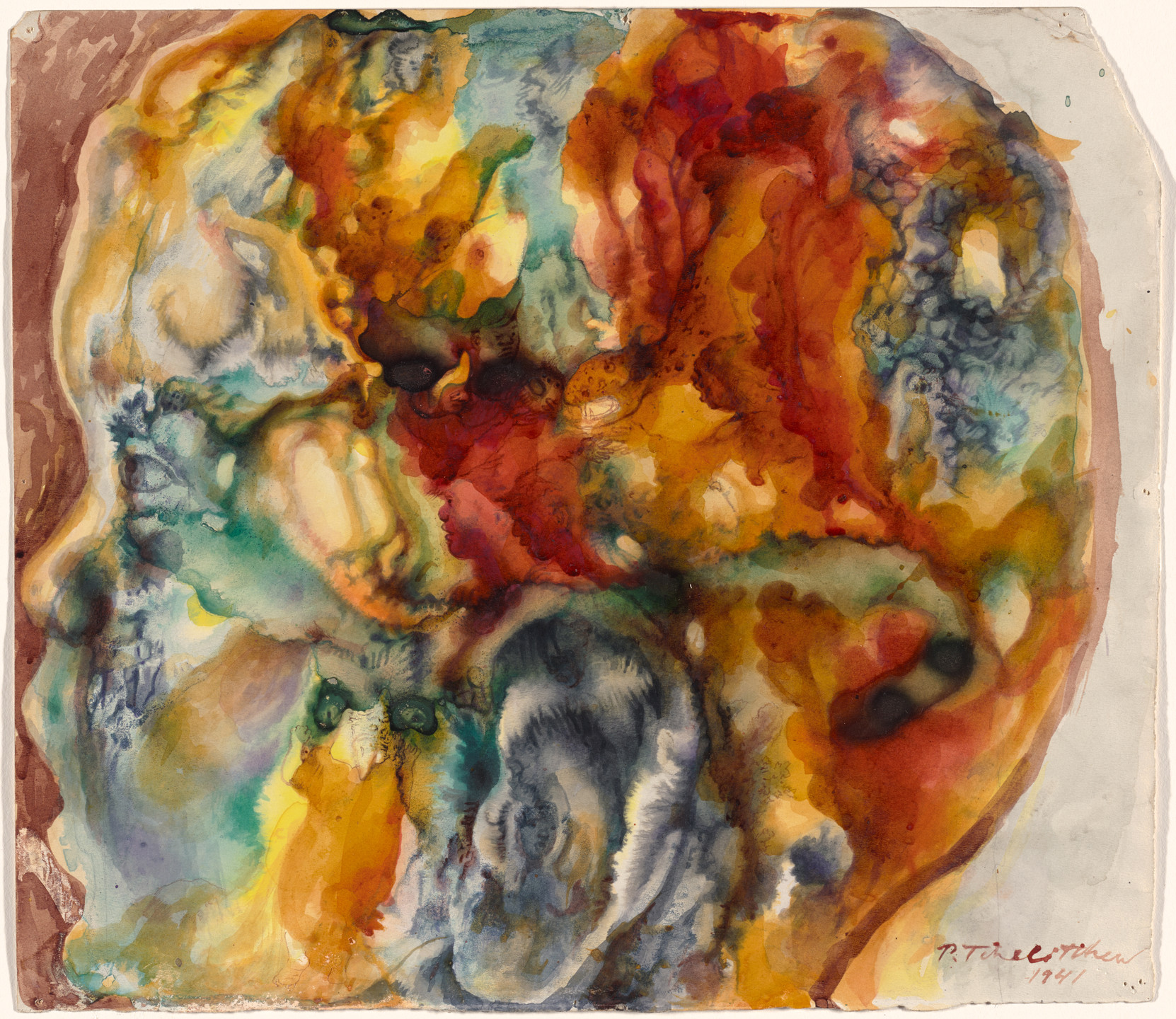 Pavel Tchelitchew. Head of Autumn (Study for Hide-and-Seek). 1941