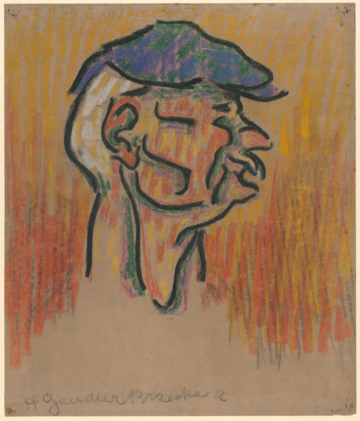Henri Gaudier-Brzeska. A Labourer (Man with Cap). 1912