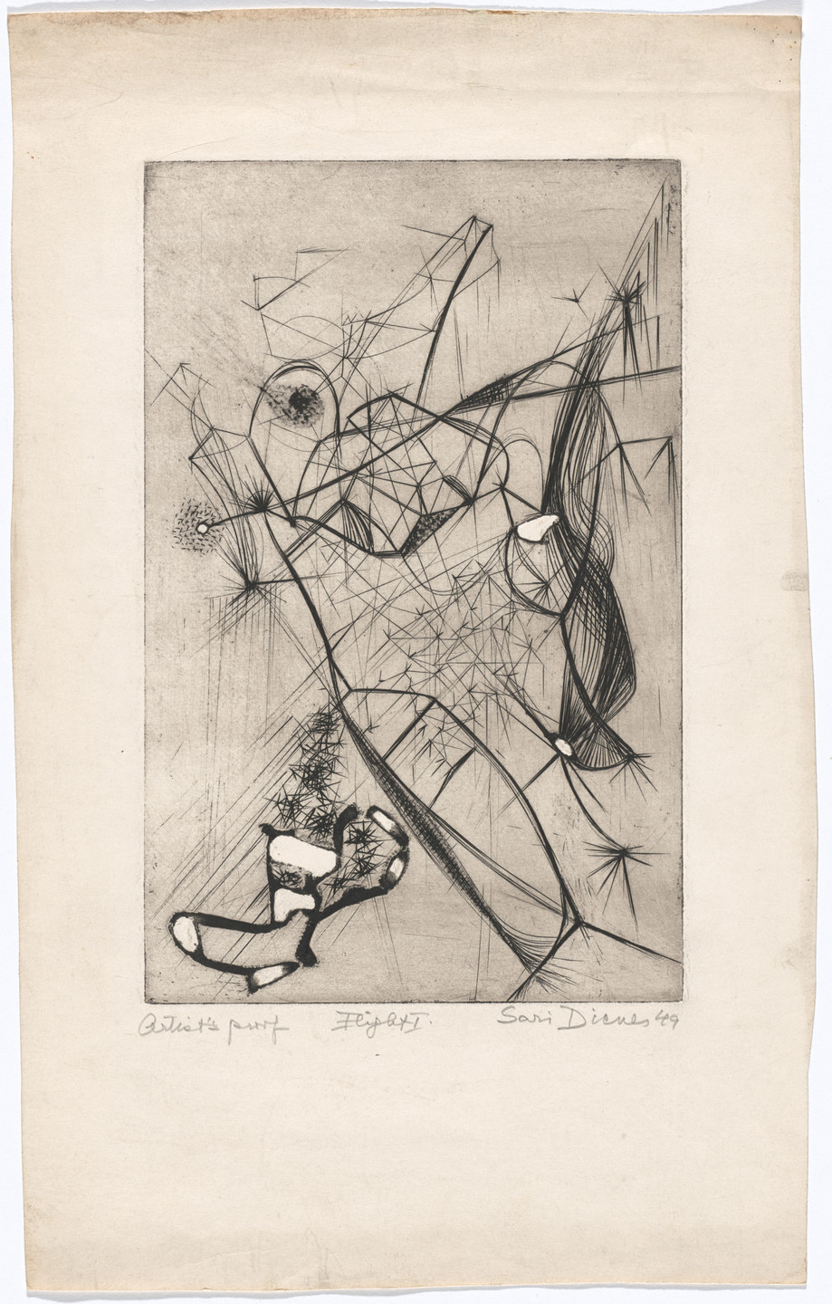 Sari Dienes. Flight 1 (Artist&#39;s proof). 1949