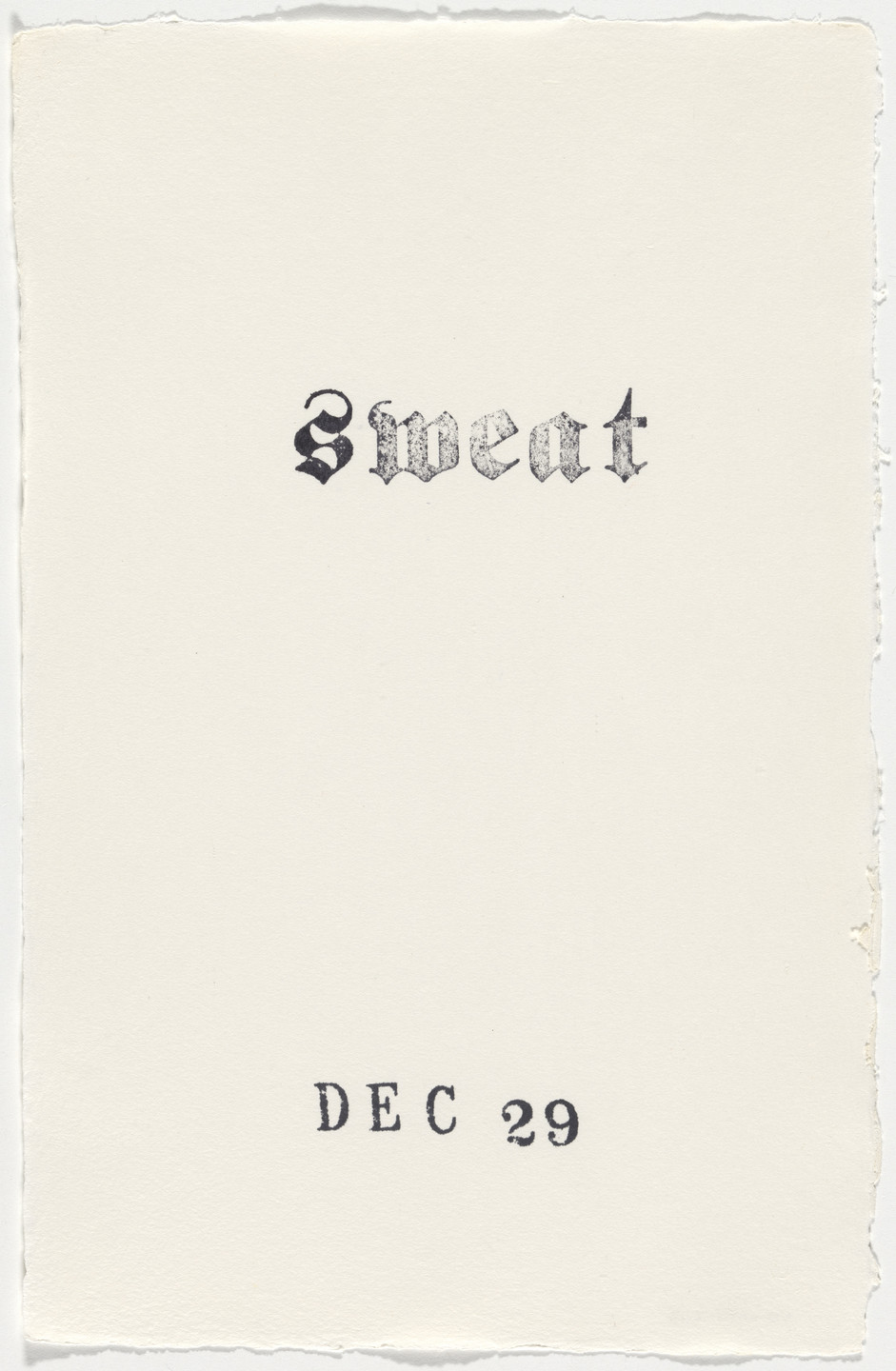 Kiki Smith. Untitled (Book of Hours). 1986–2003