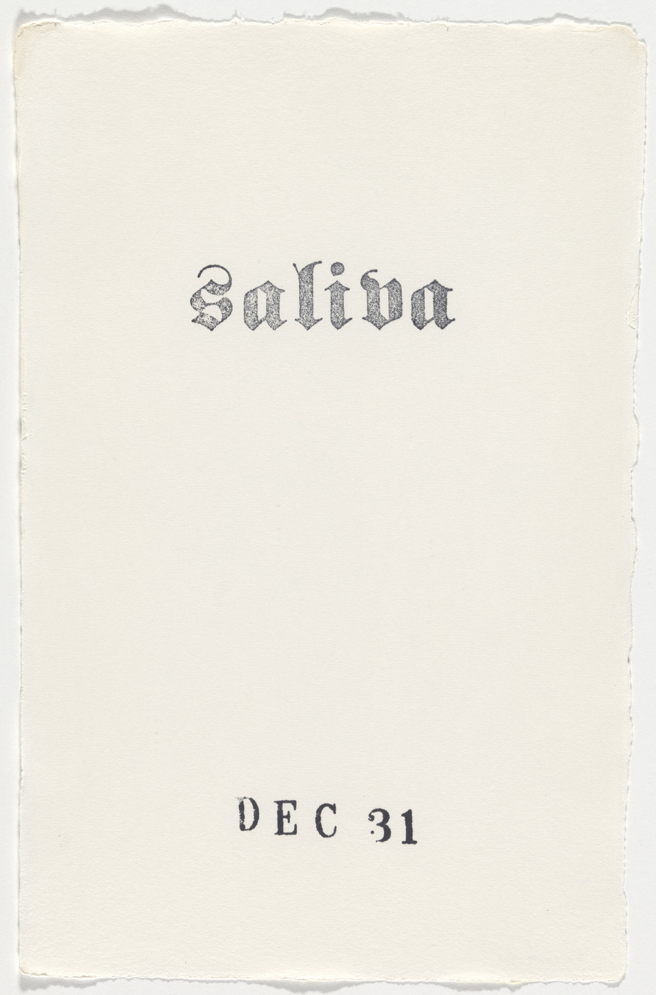 Kiki Smith. Untitled (Book of Hours). 1986–2003