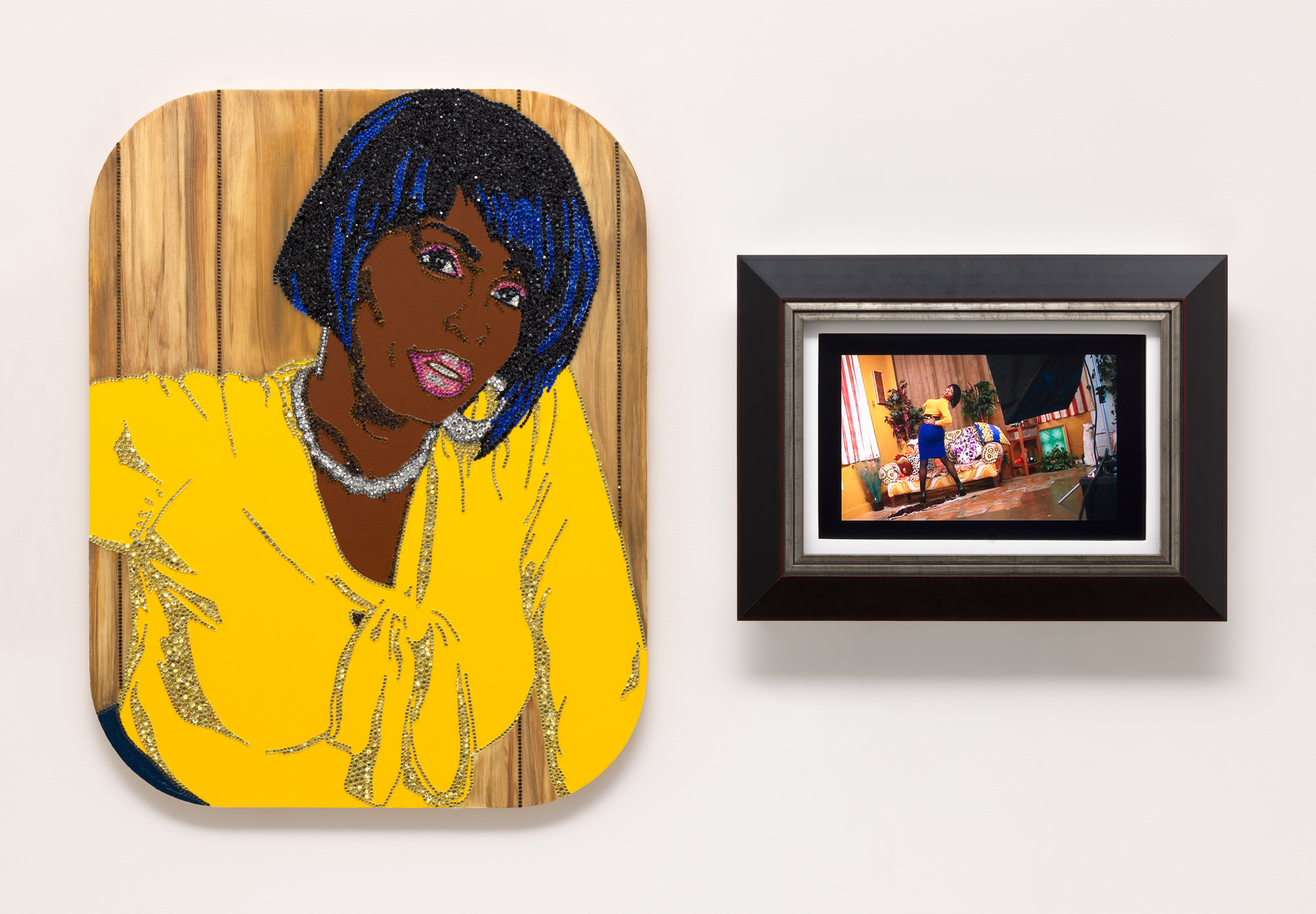 インドミティーラ画 Ａ Mickalene Thomas. Ain't I A Woman (Keri). 2009 | MoMA