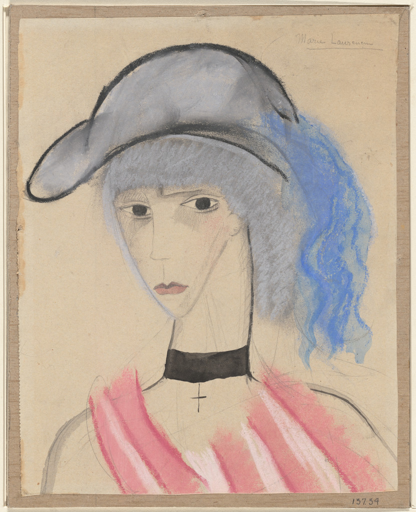 The Blue Plume (Tête de femme avec une plume bleue)