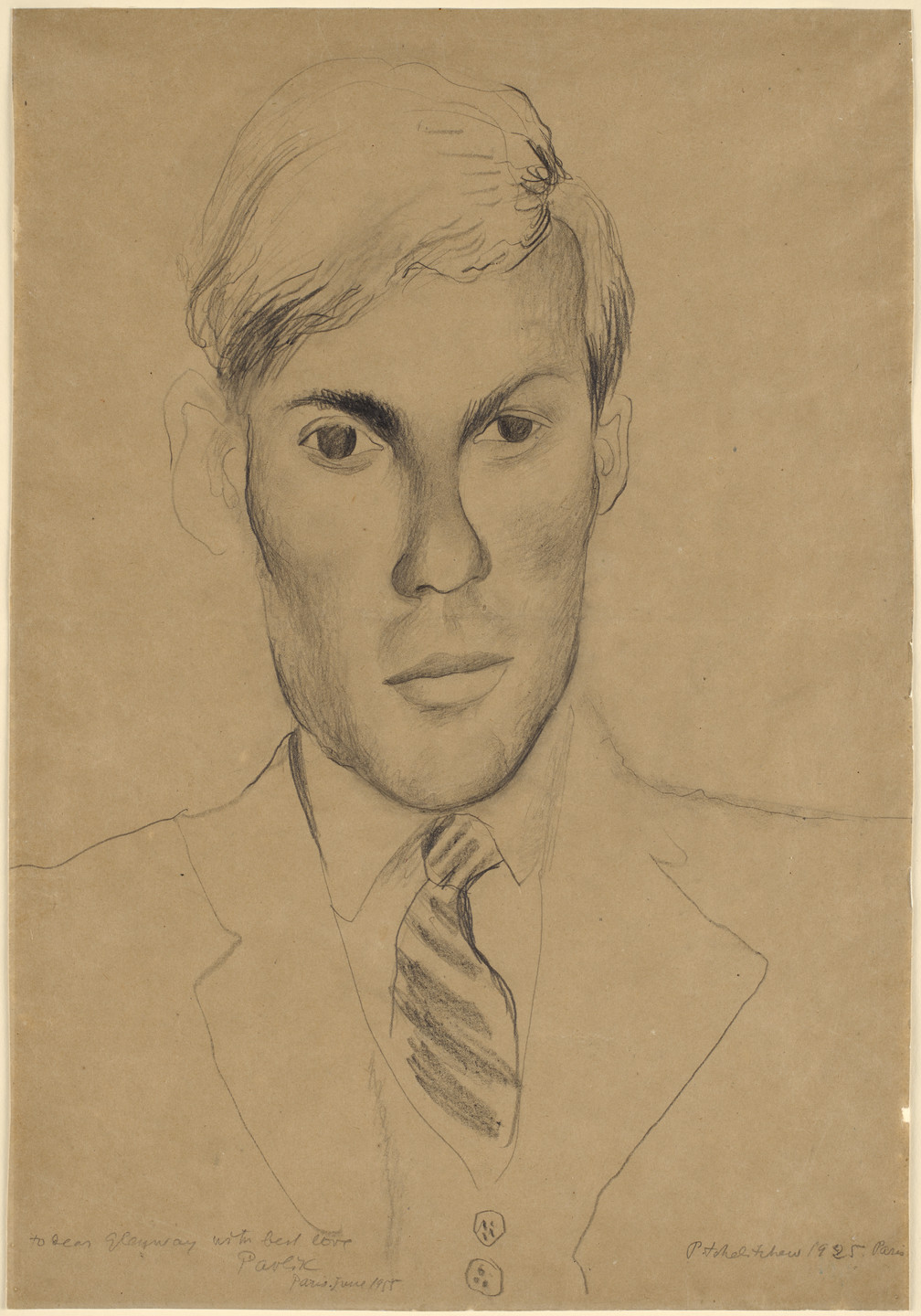 Pavel Tchelitchew. Portrait of Glenway Wescott. 1925